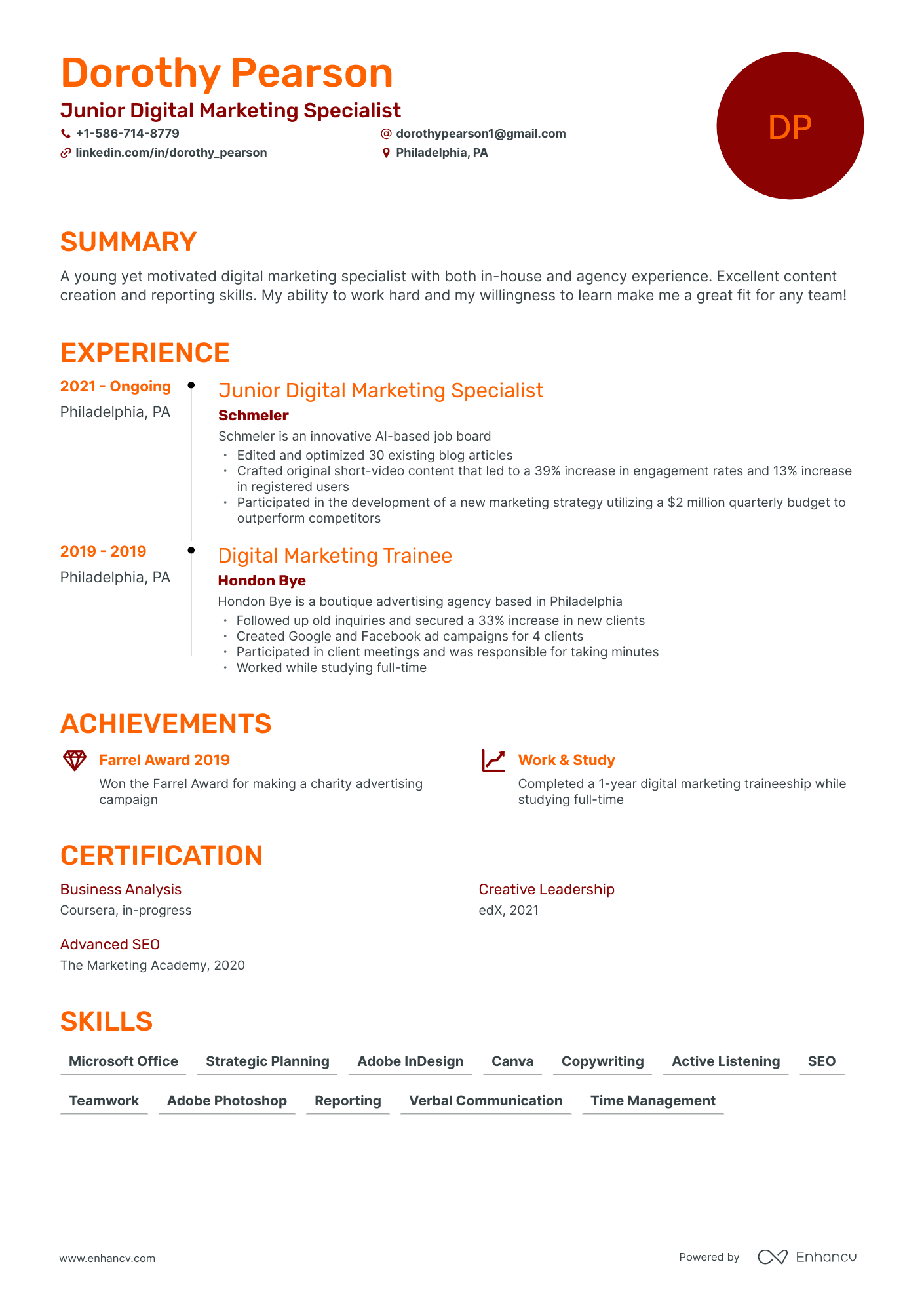 5-entry-level-digital-marketing-resume-examples-guide-for-2023