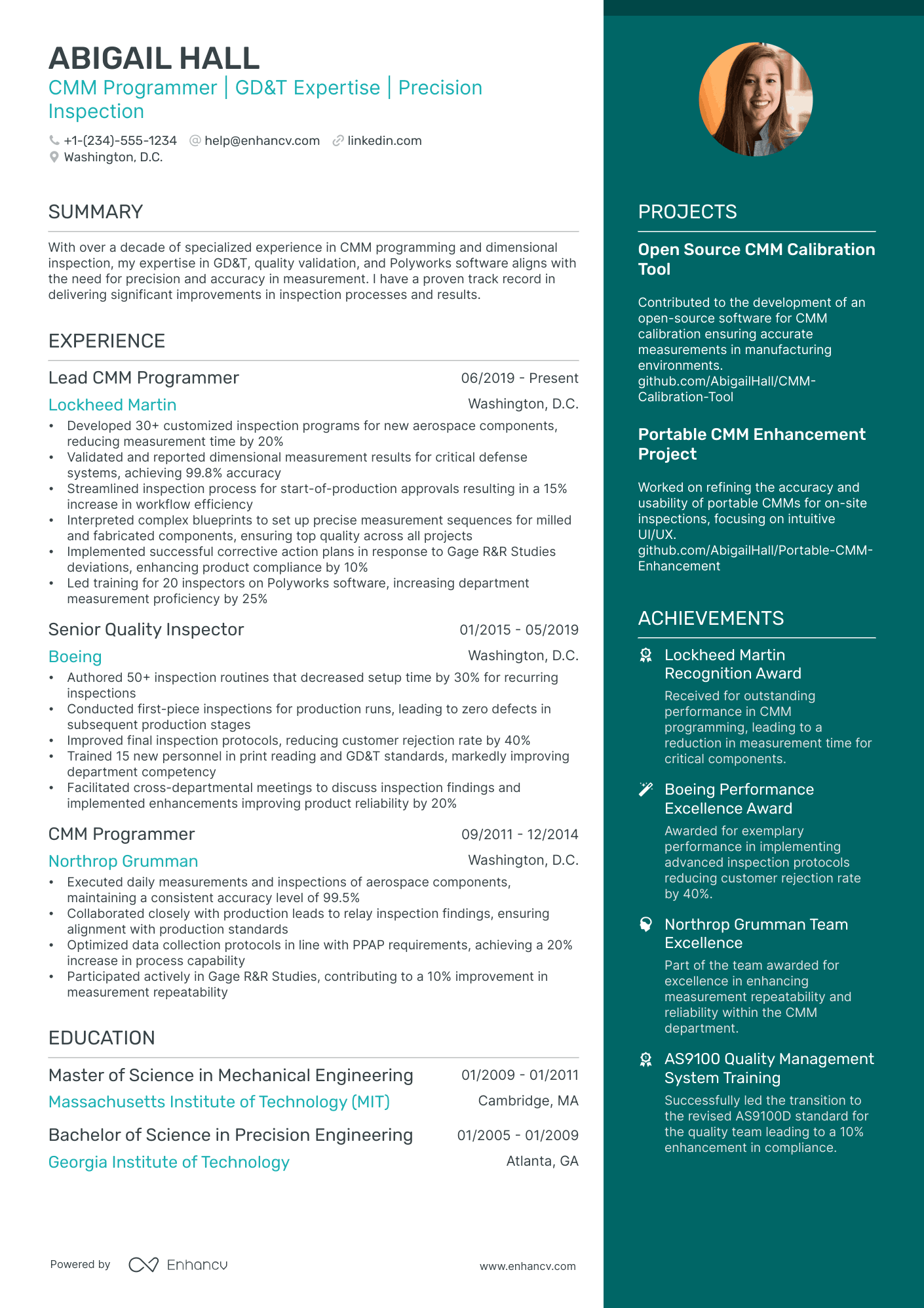 5 Cmm Programmer Resume Examples & Guide For 2024