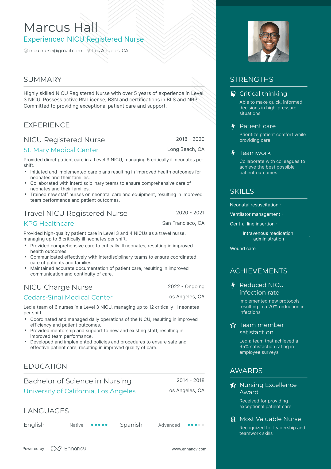 5 NICU Nurse Resume Examples & Guide for 2024