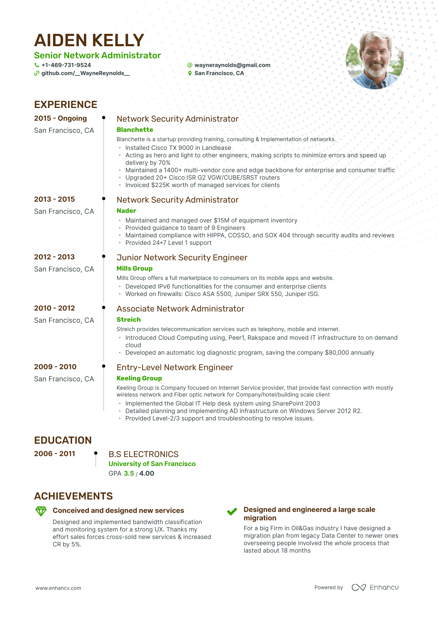 5 Network Administrator Resume Examples & Guide for 2024