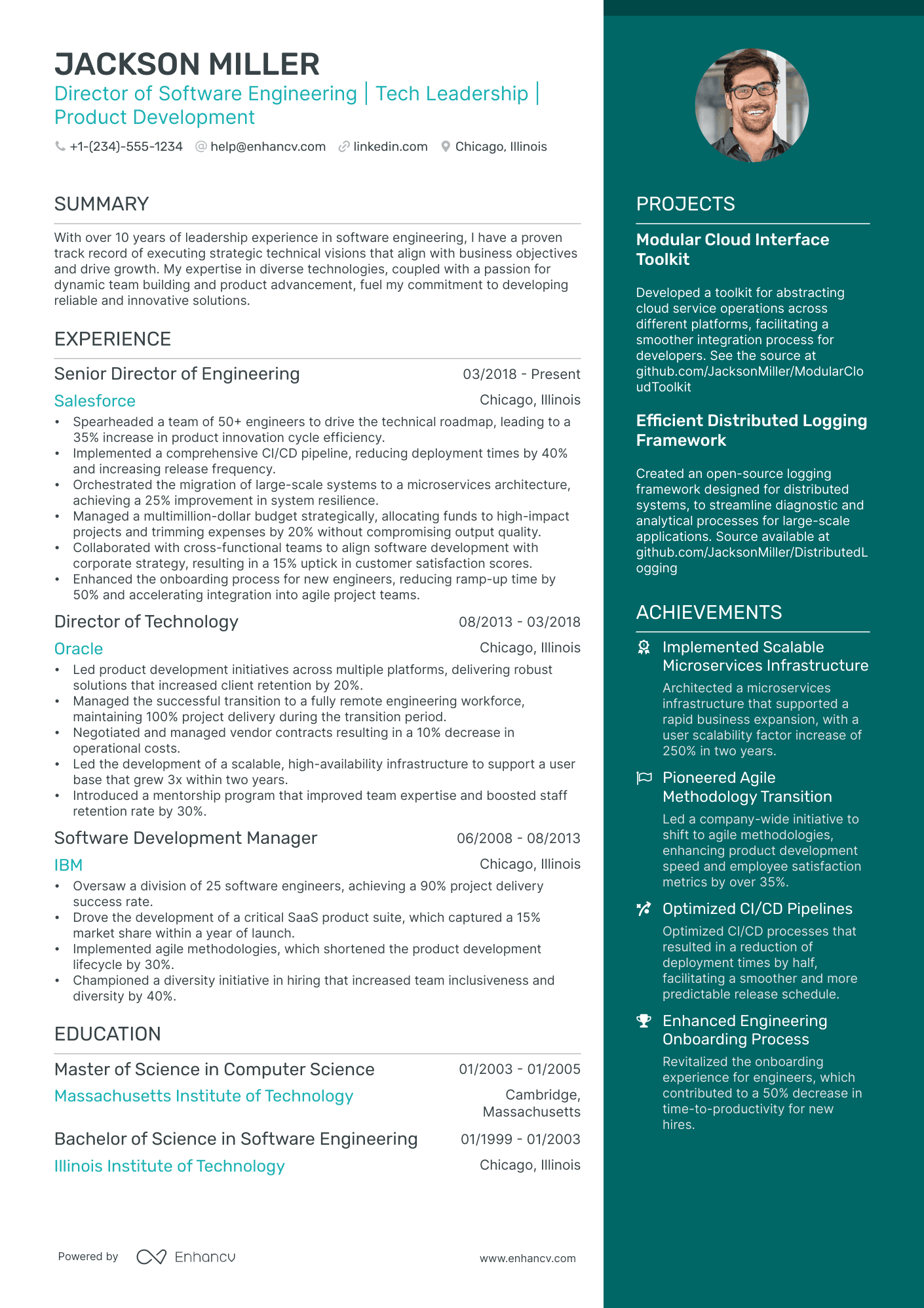 5 Director of Software Engineering Resume Examples & Guide for 2024