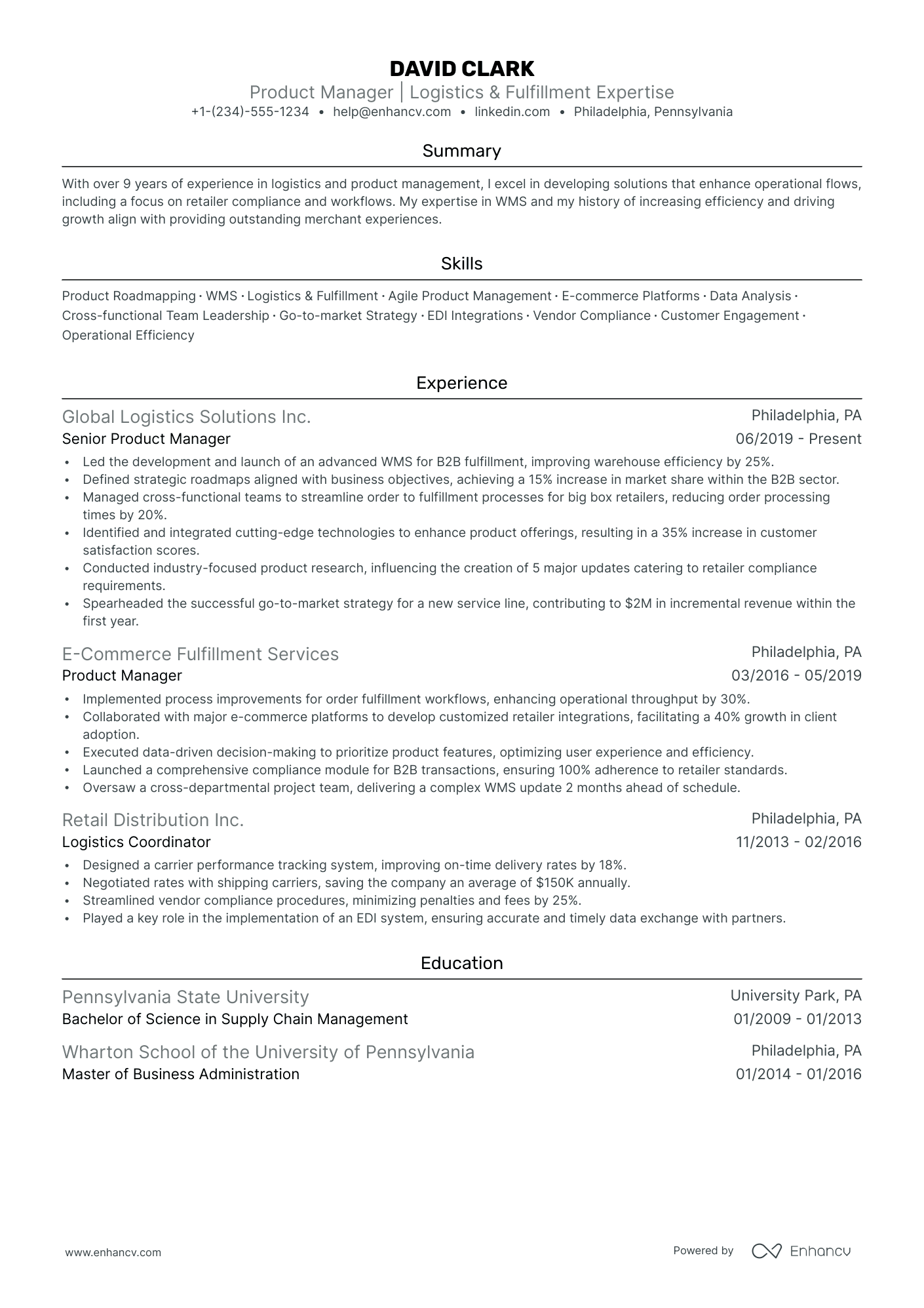 5 B2B Product Manager Resume Examples & Guide for 2024