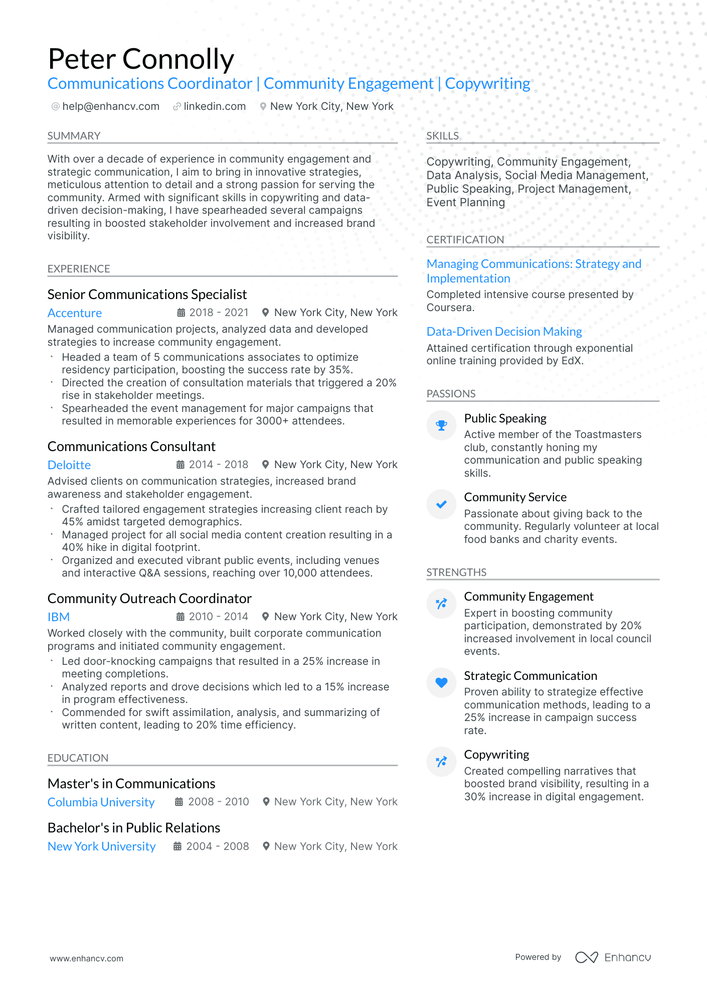 10 Communications Coordinator Resume Examples & Guide for 2025