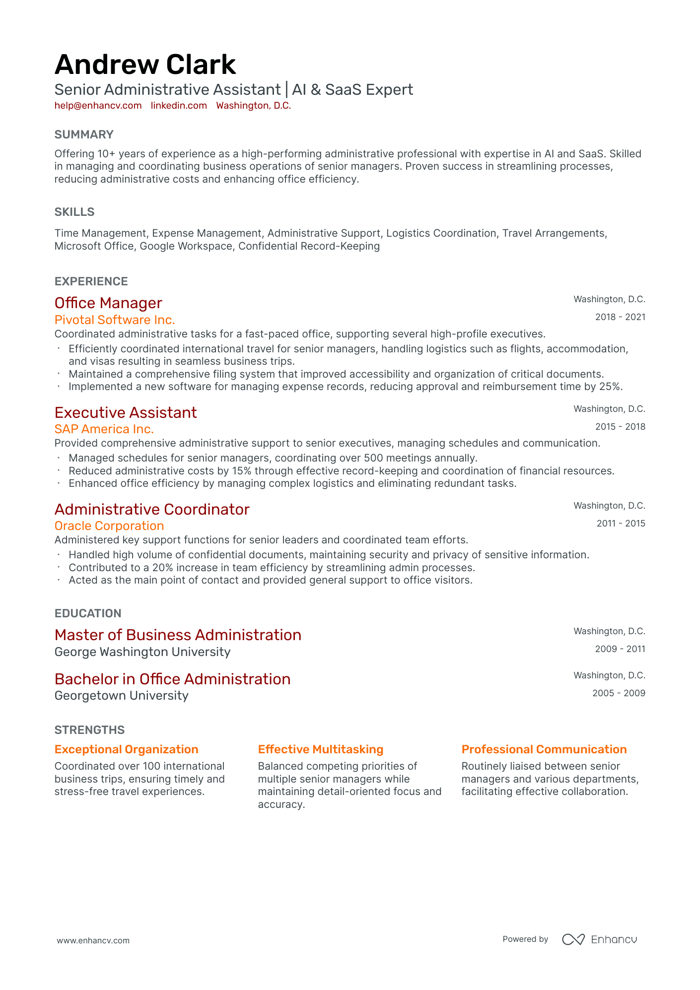 10 Executive Administrative Assistant Resume Examples & Guide for 2026