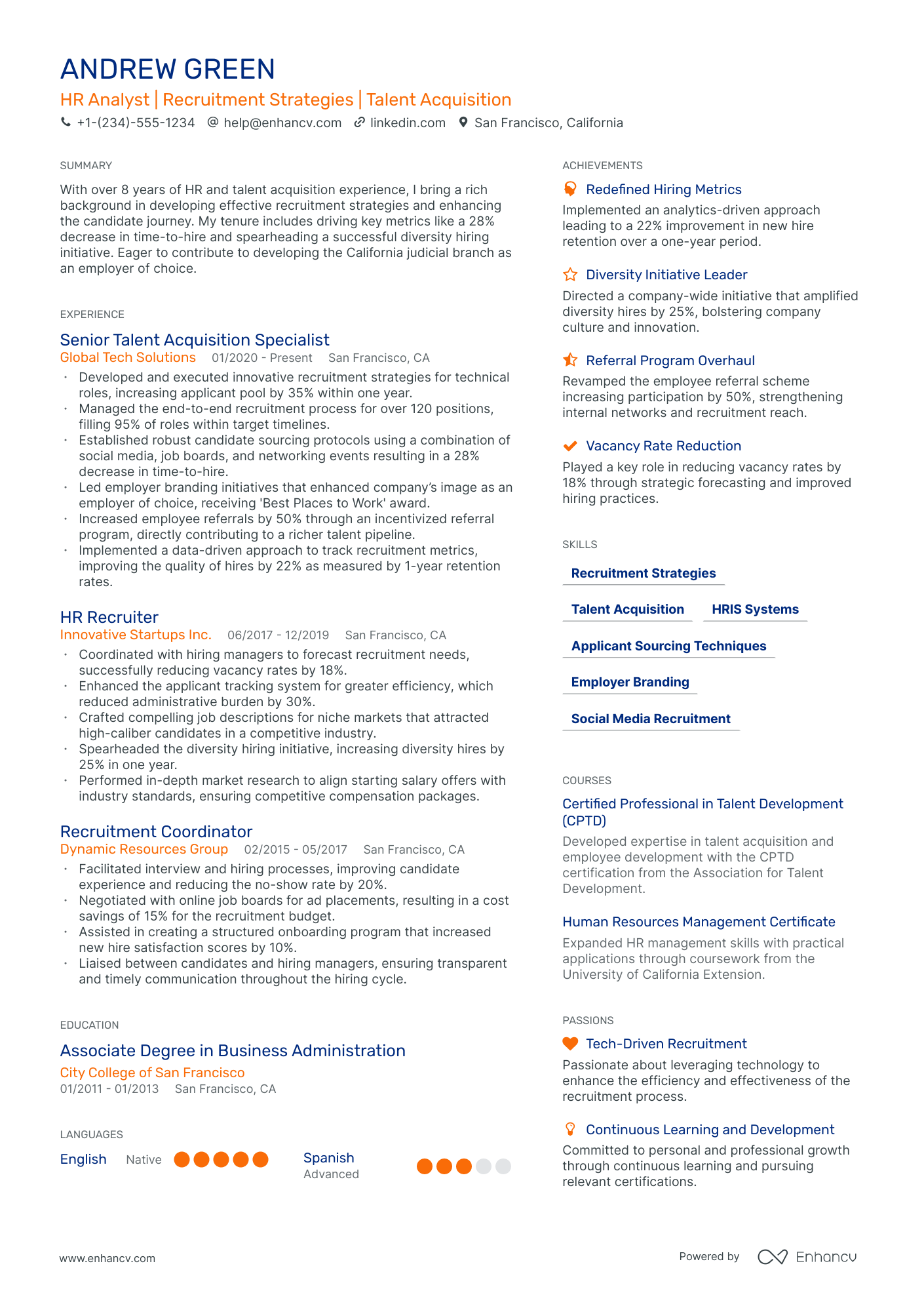 5 HR Analyst Resume Examples & Guide for 2024