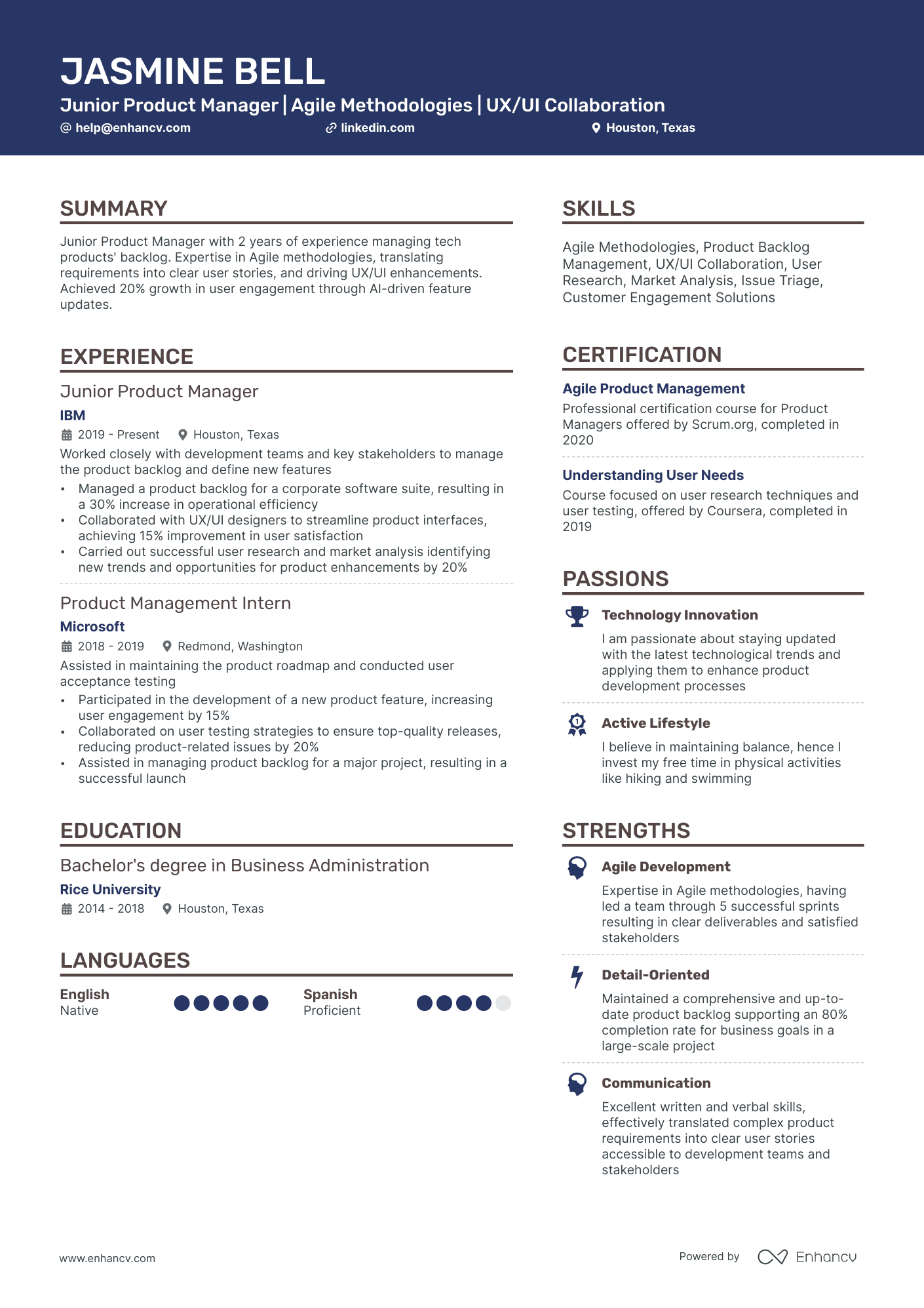 10 Junior Product Manager Resume Examples & Guide for 2026