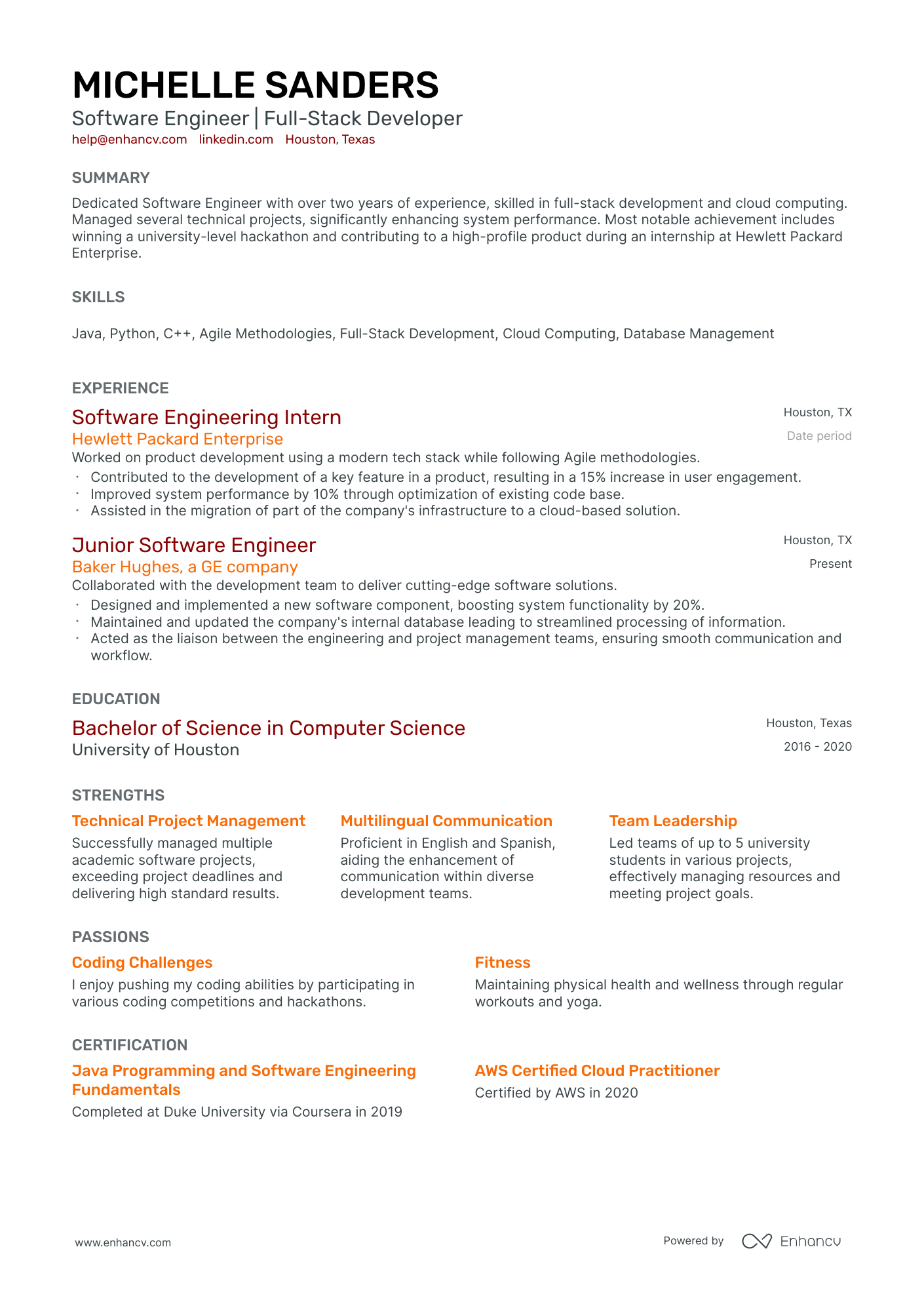 10 Junior Software Engineer Resume Examples & Guide for 2026