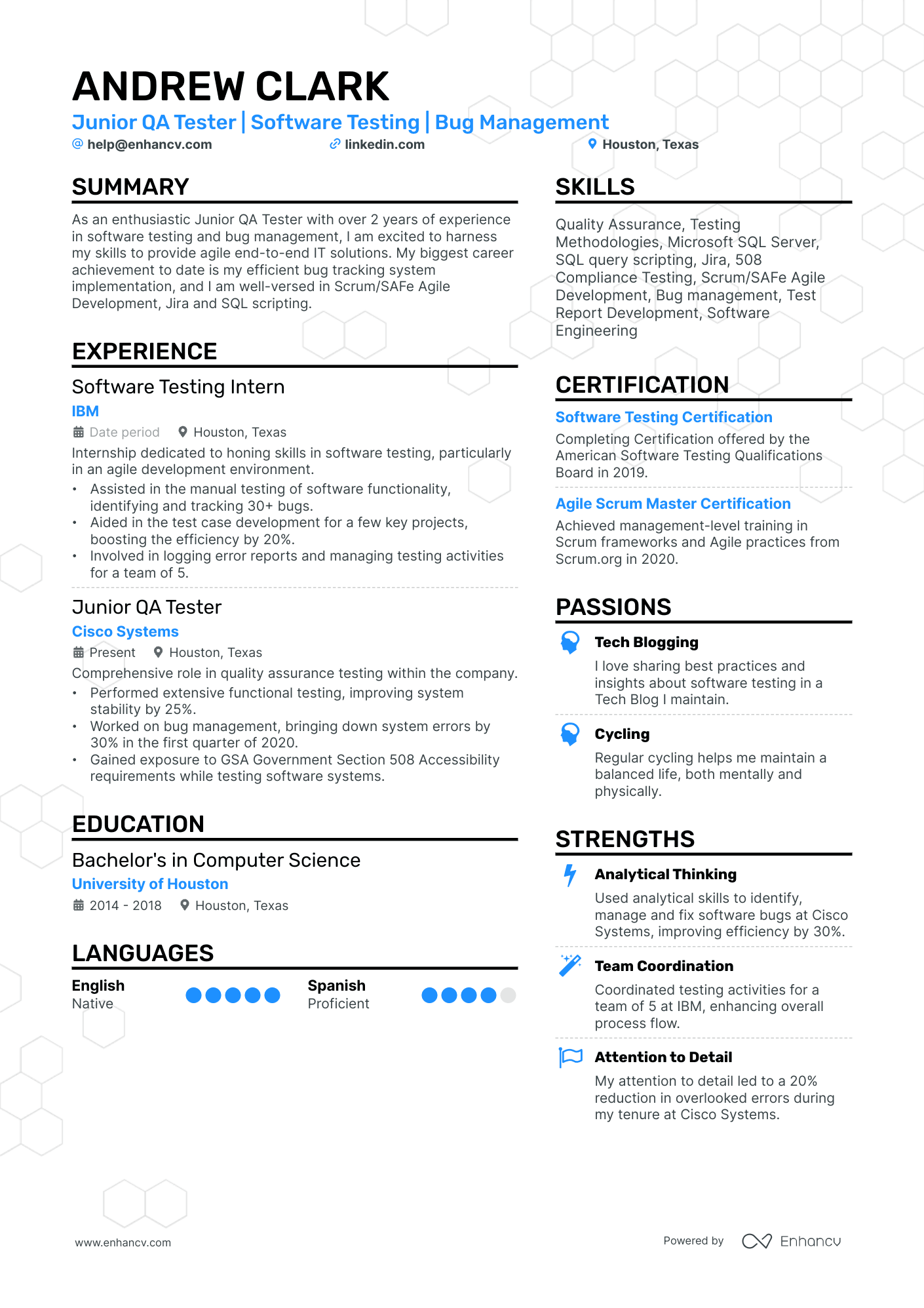 10 Junior QA Tester Resume Examples & Guide for 2026