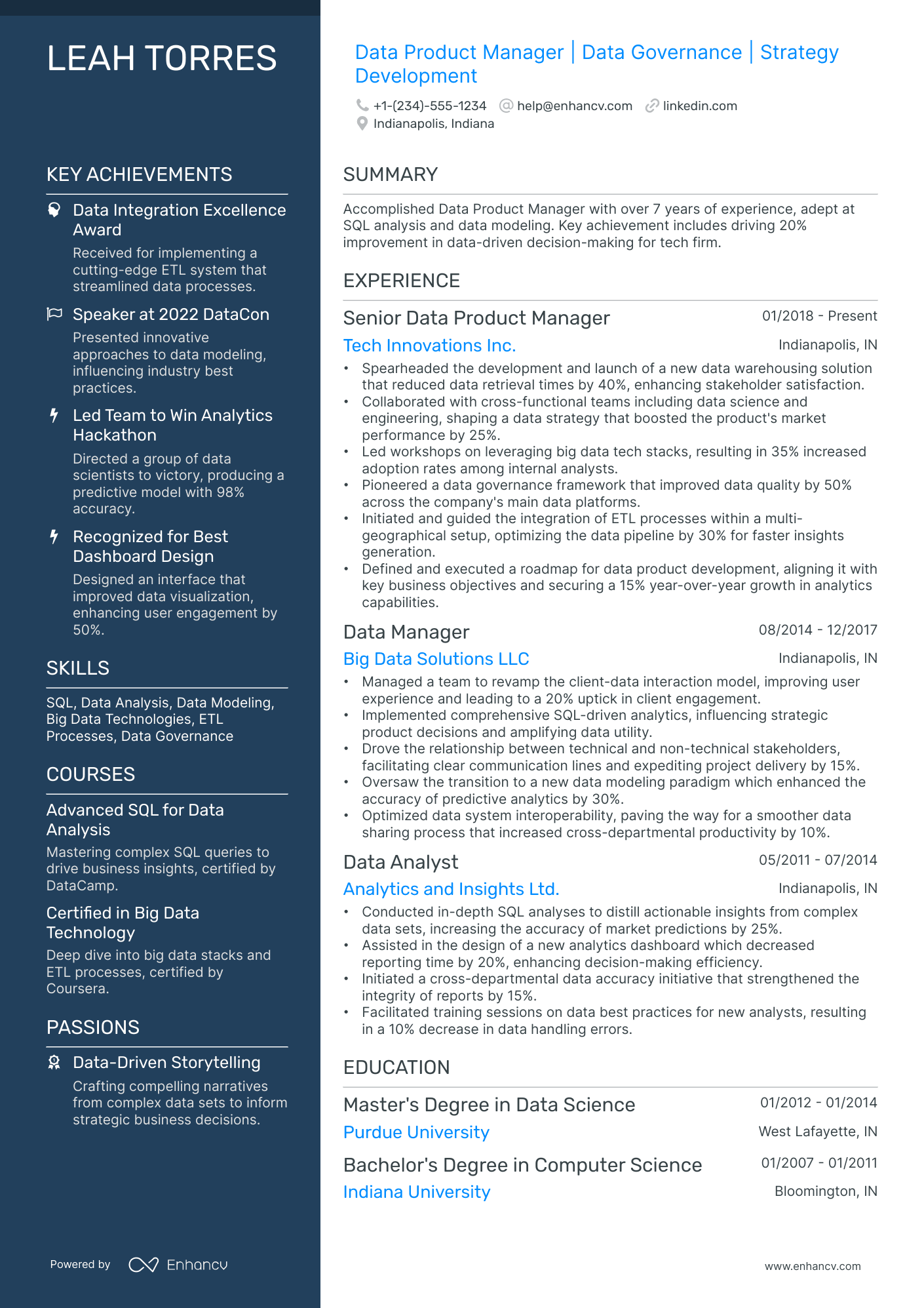 10 Data Product Manager Resume Examples Guide For 2026