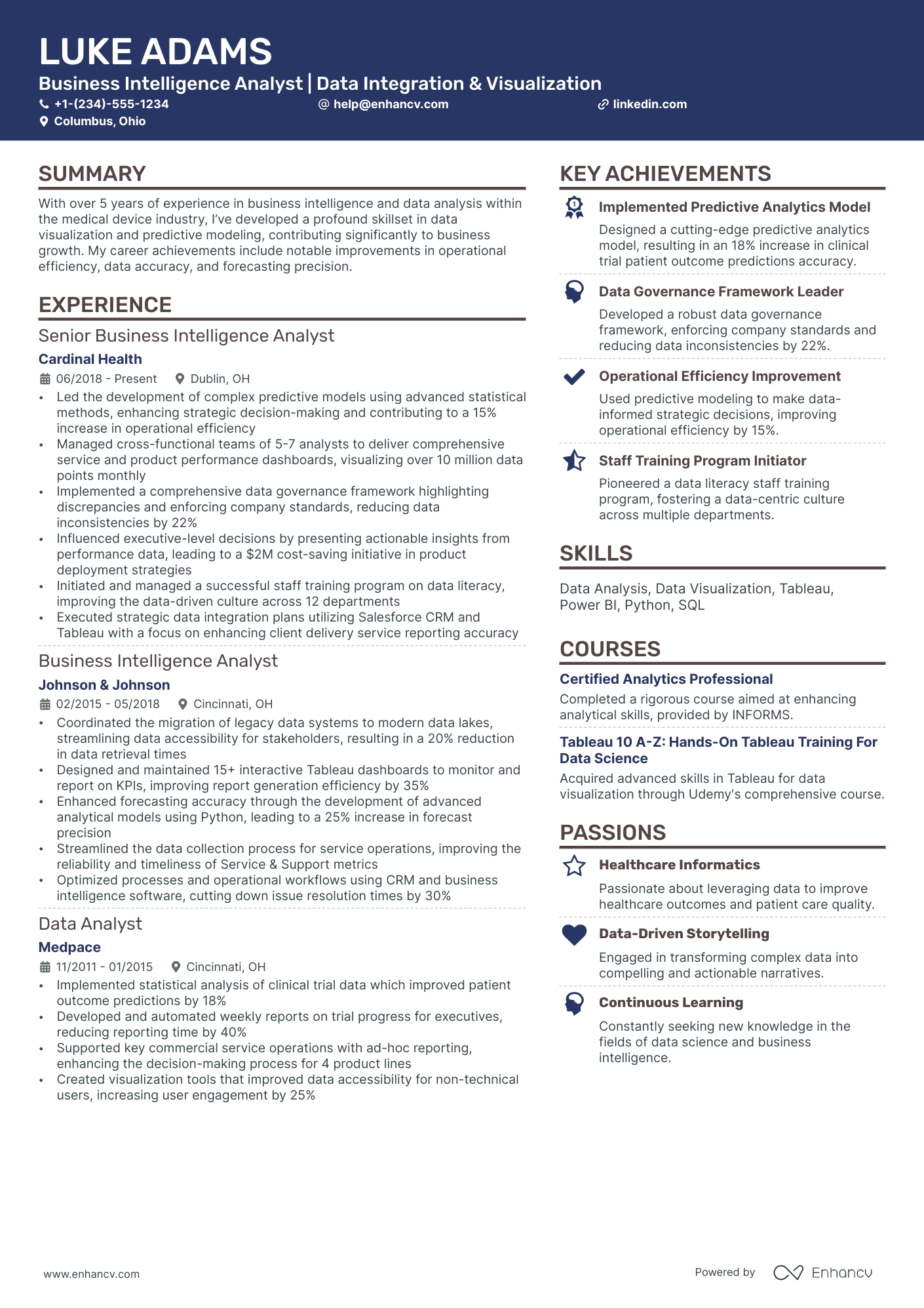 10 Senior Business Analyst Resume Examples & Guide for 2026