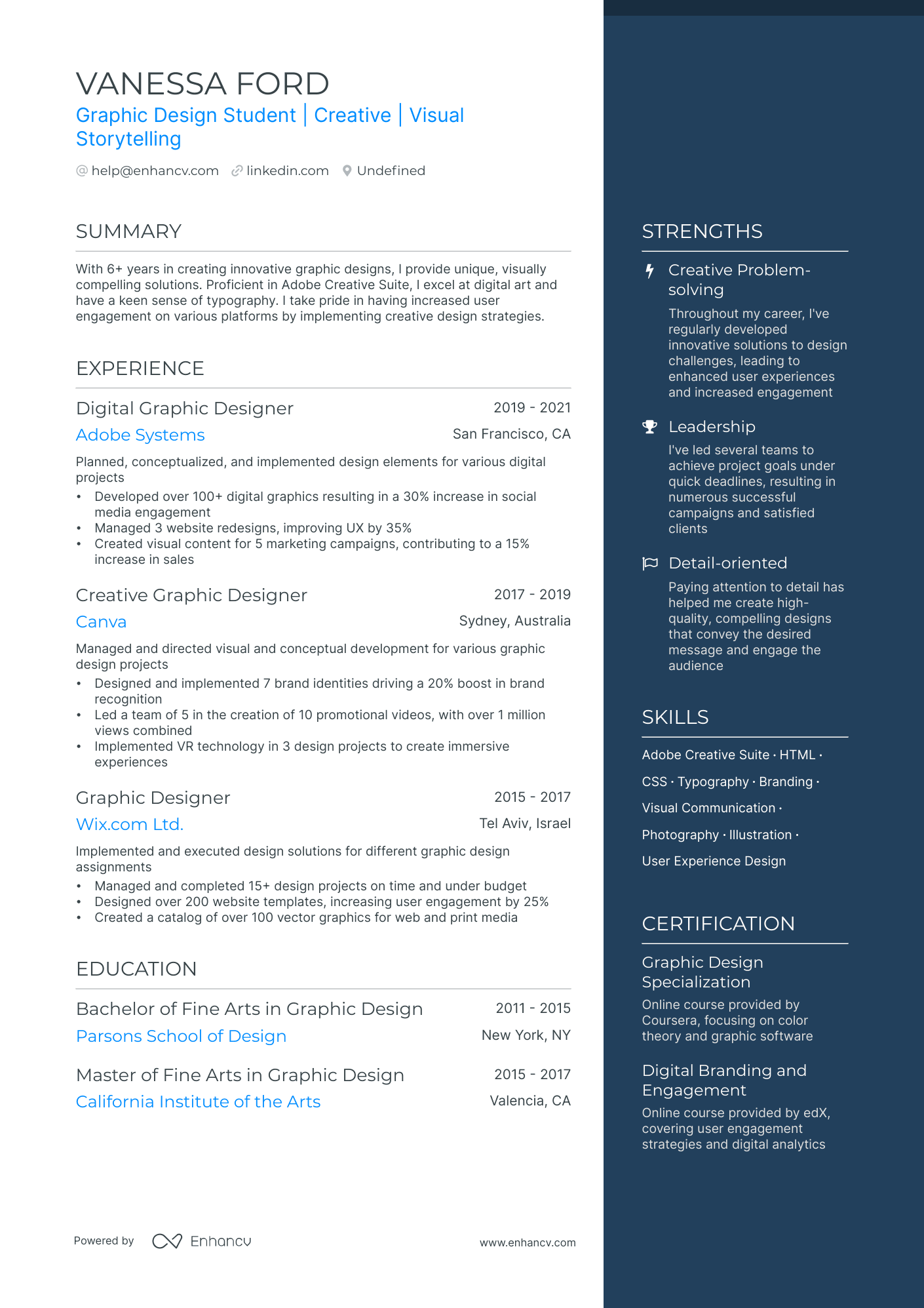 13 Graphic Designer Resume Examples & Guide for 2024