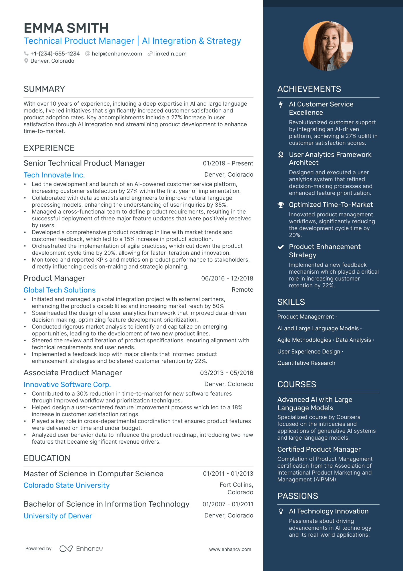 5 Technical Product Manager Resume Examples & Guide for 2024