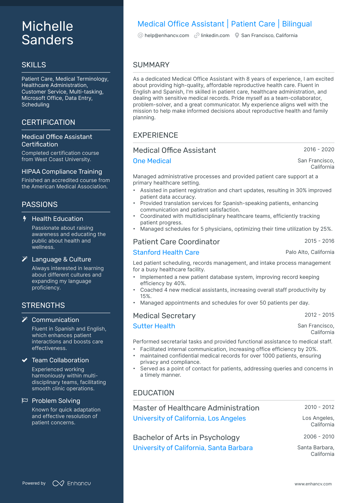 10 Medical Office Assistant Resume Examples & Guide for 2026