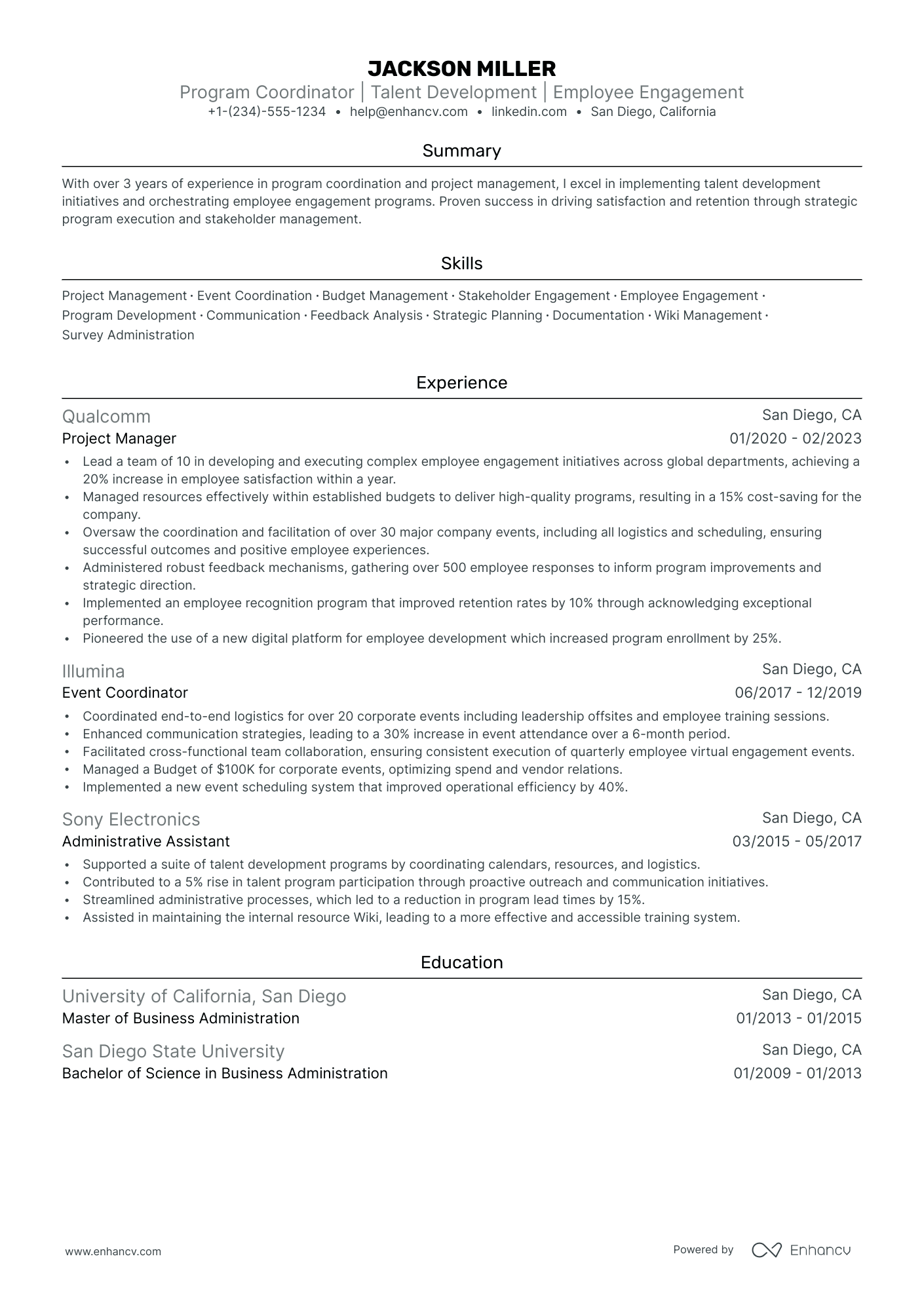 5 Program Coordinator Resume Examples & Guide for 2024