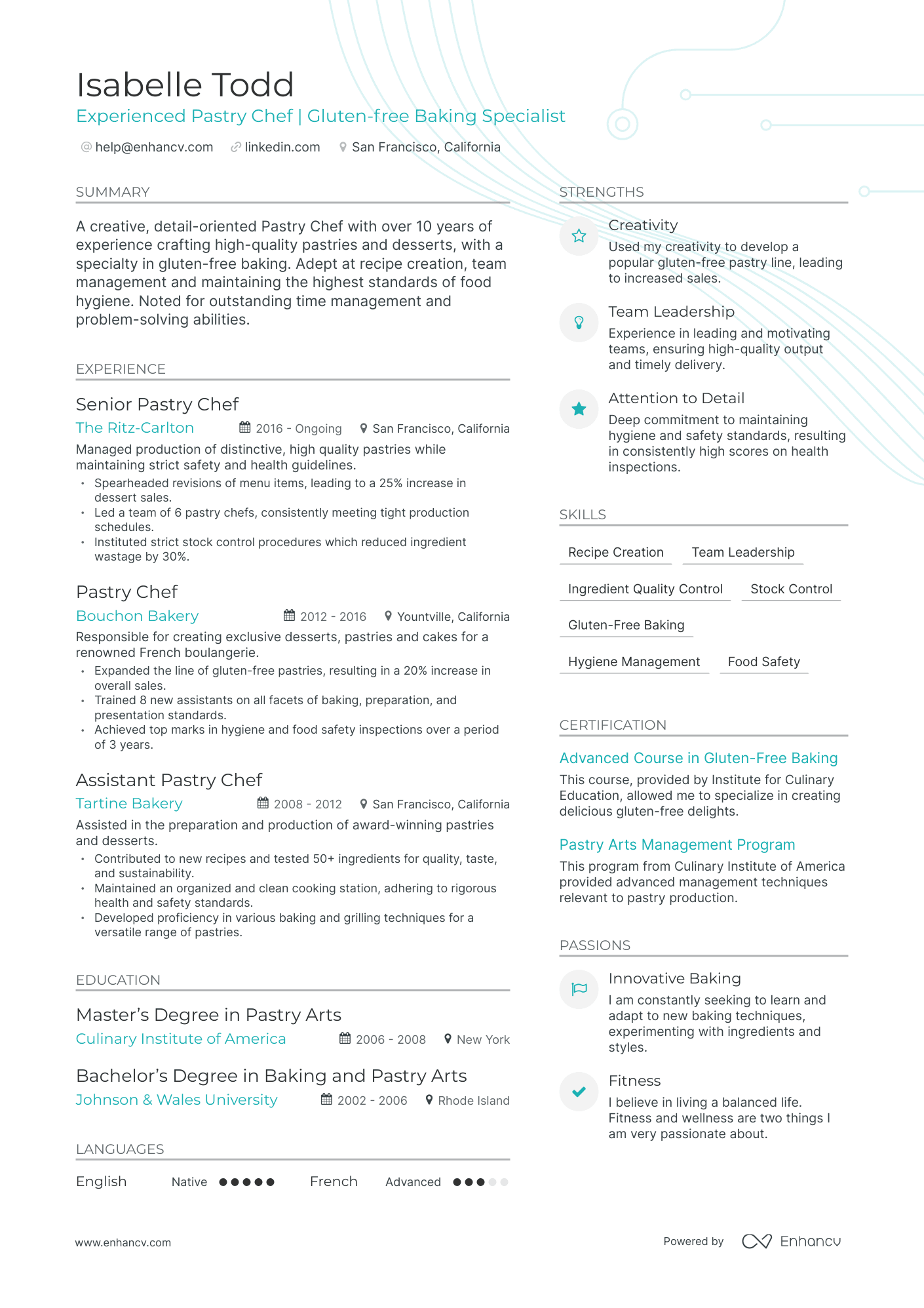 5 Pastry Chef Resume Examples & Guide for 2024