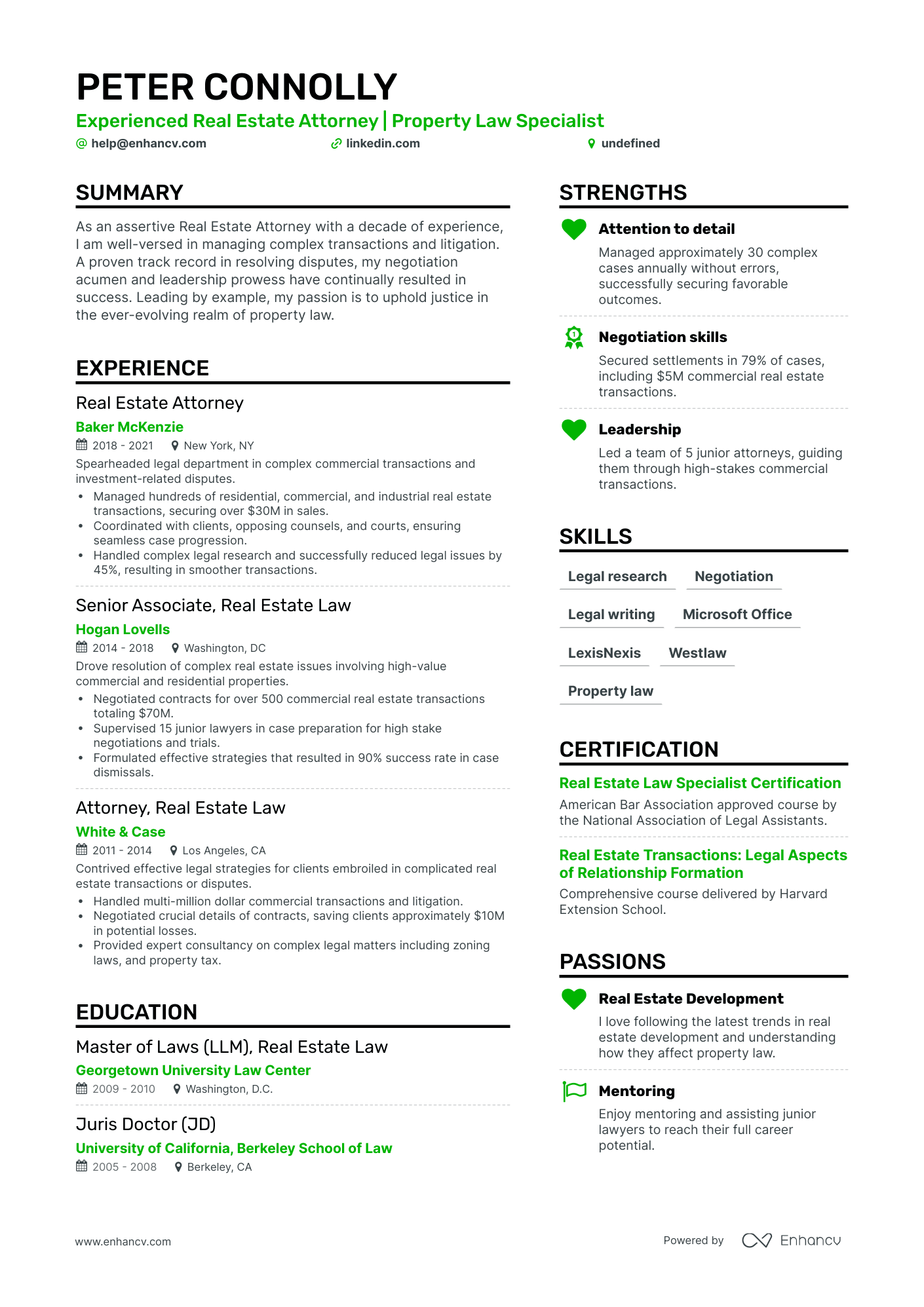 10 Attorney Resume Examples & Guide for 2024