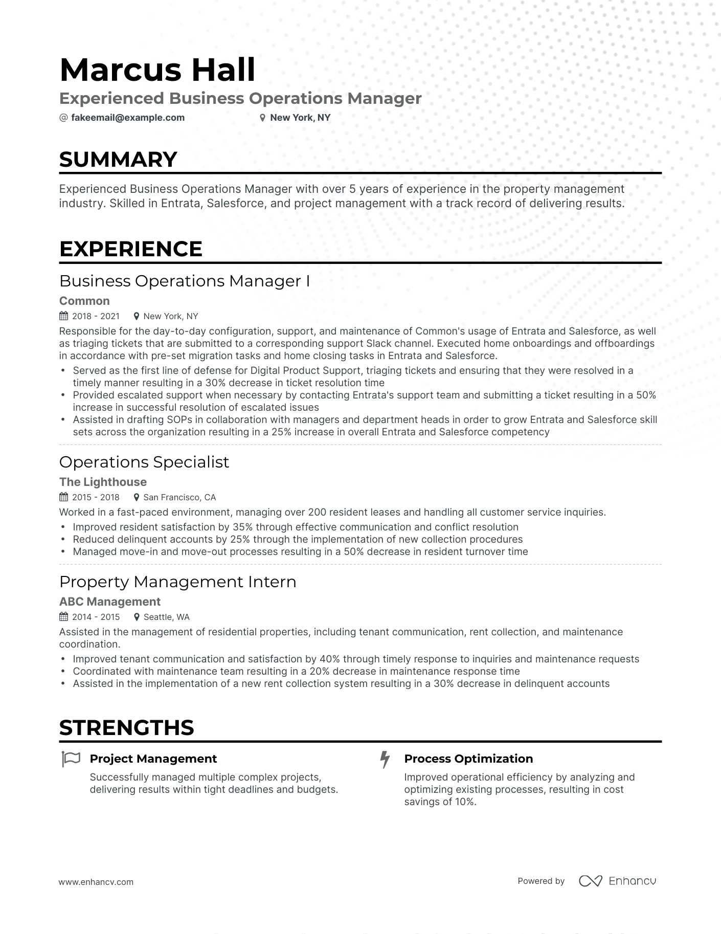 5 Business Operations Manager Resume Examples & Guide for 2023