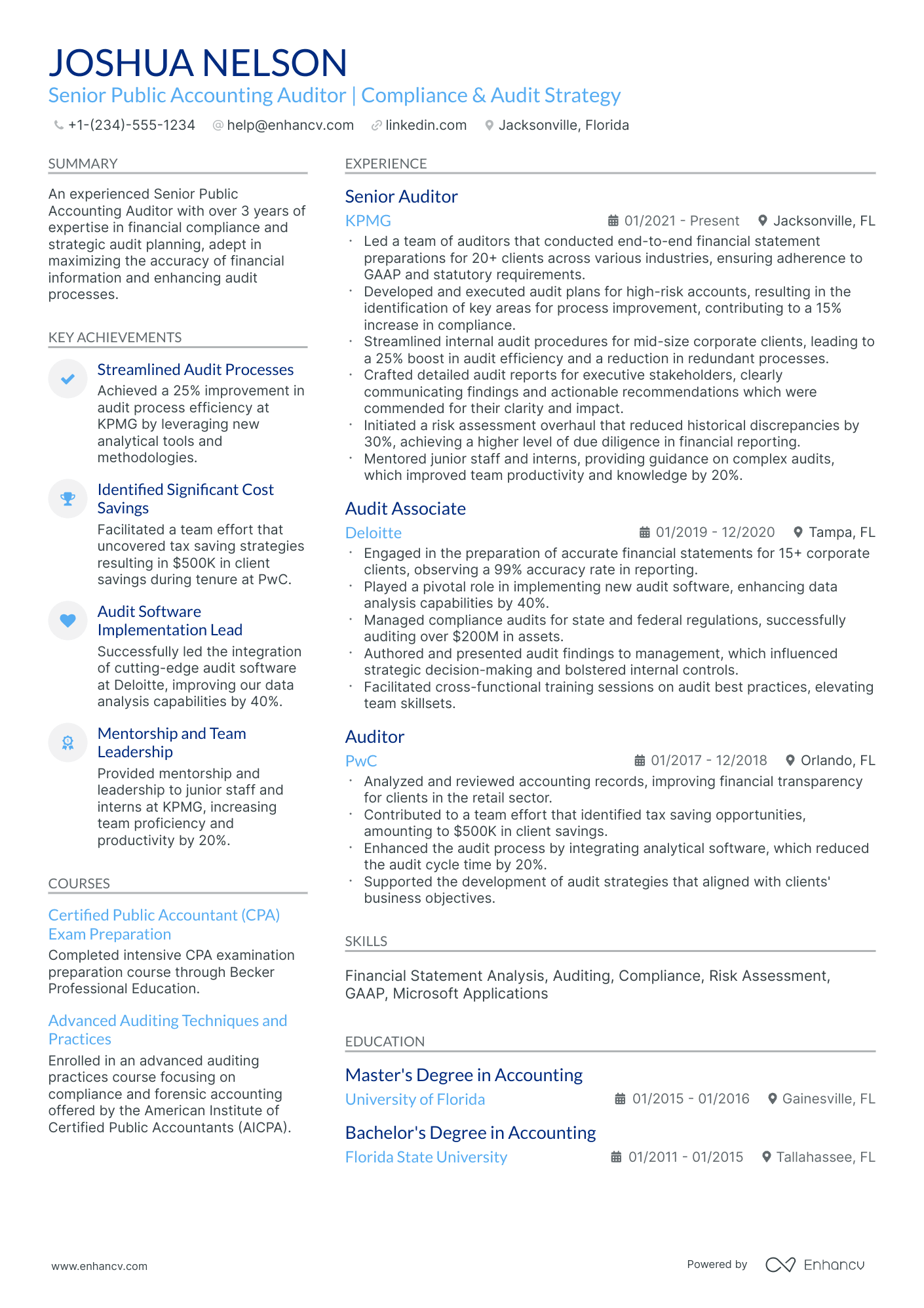 10 Public Accounting Auditor Resume Examples & Guide for 2026