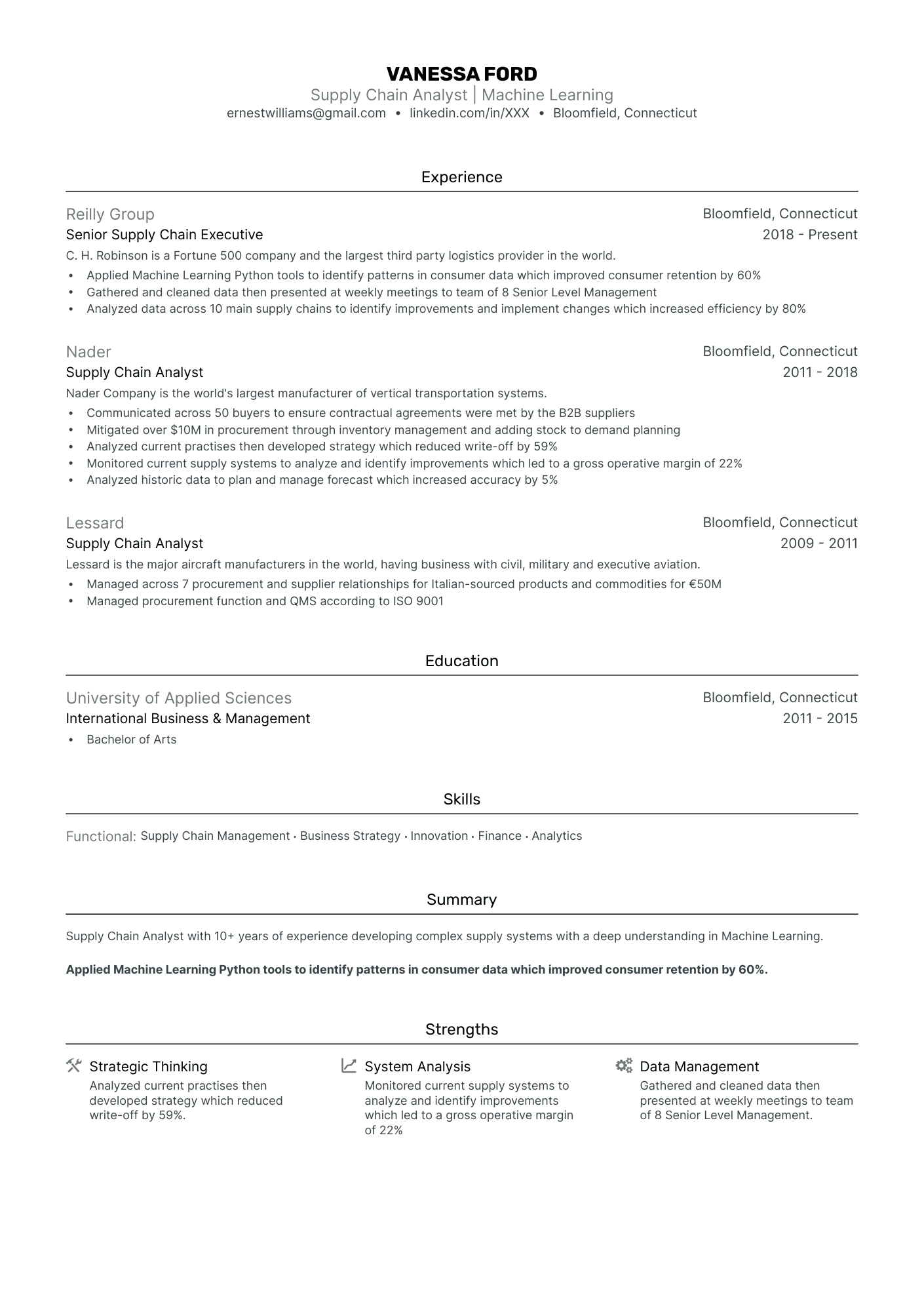 5 Supply Chain Analyst Resume Examples & Guide for 2024