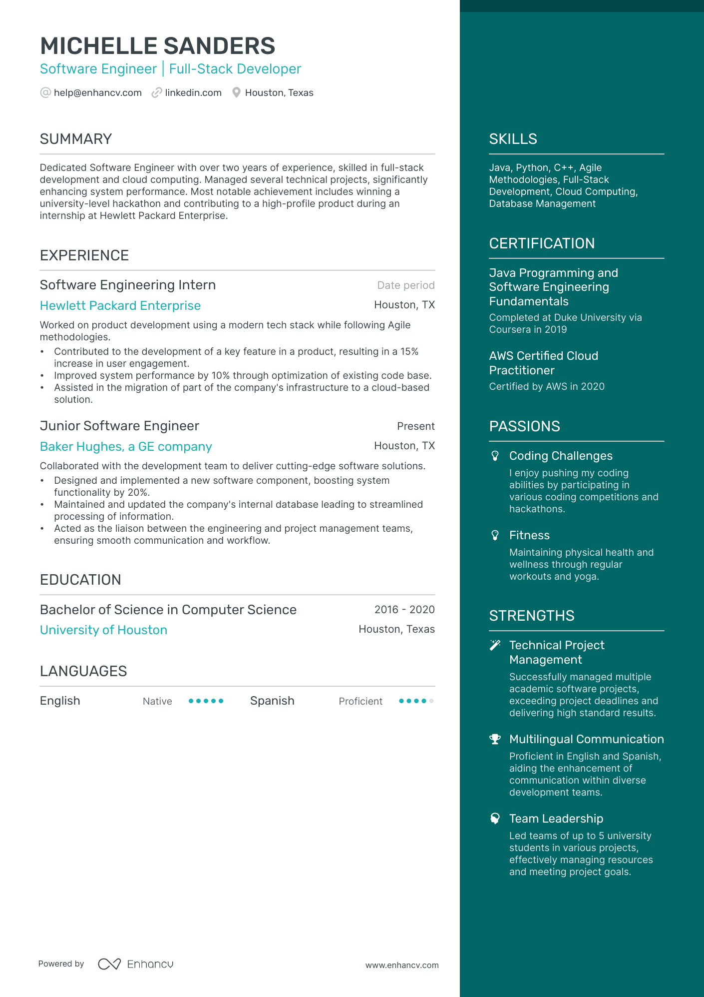 10 Junior Software Engineer Resume Examples & Guide for 2025