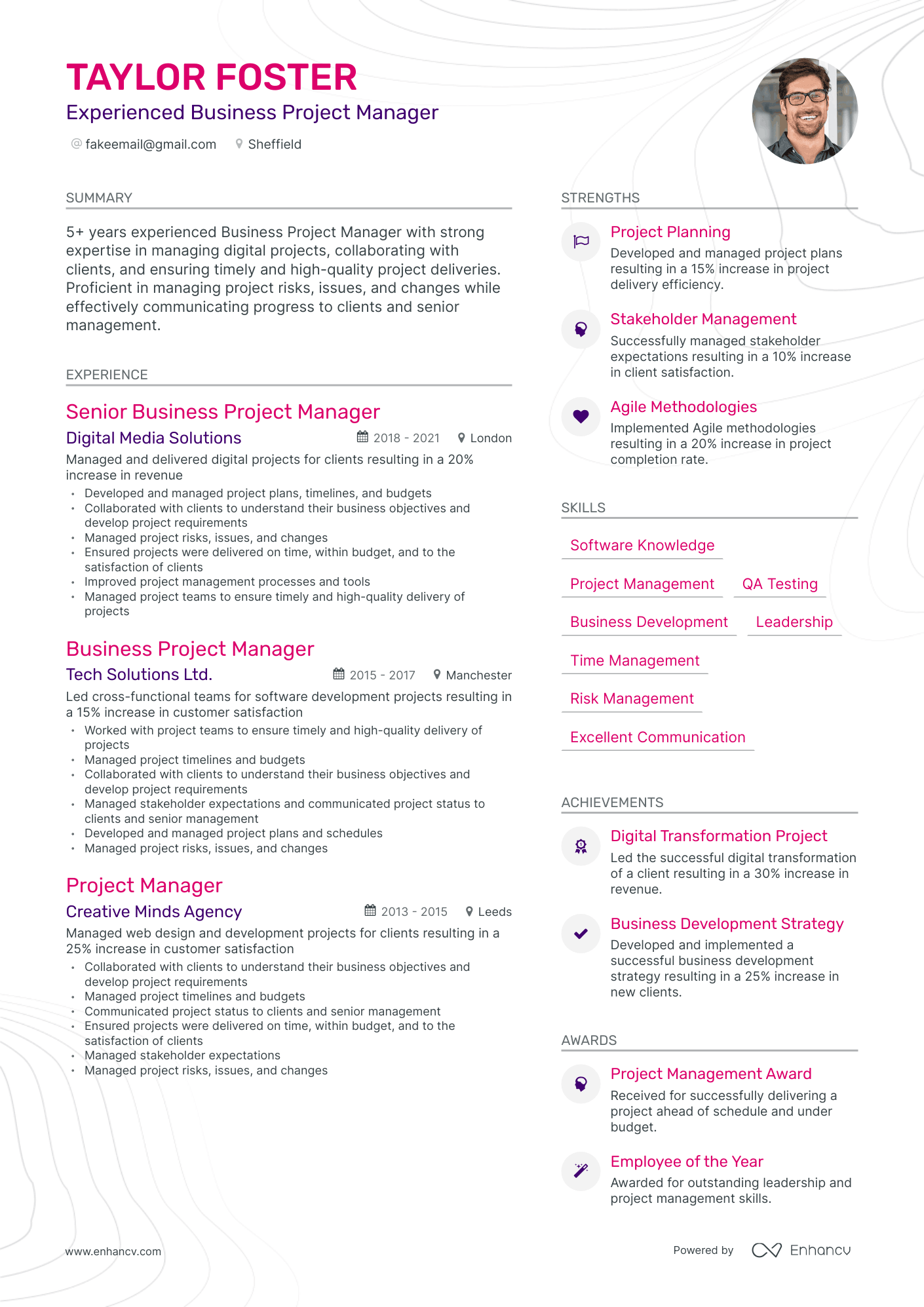 5 Business Project Manager Resume Examples & Guide for 2023