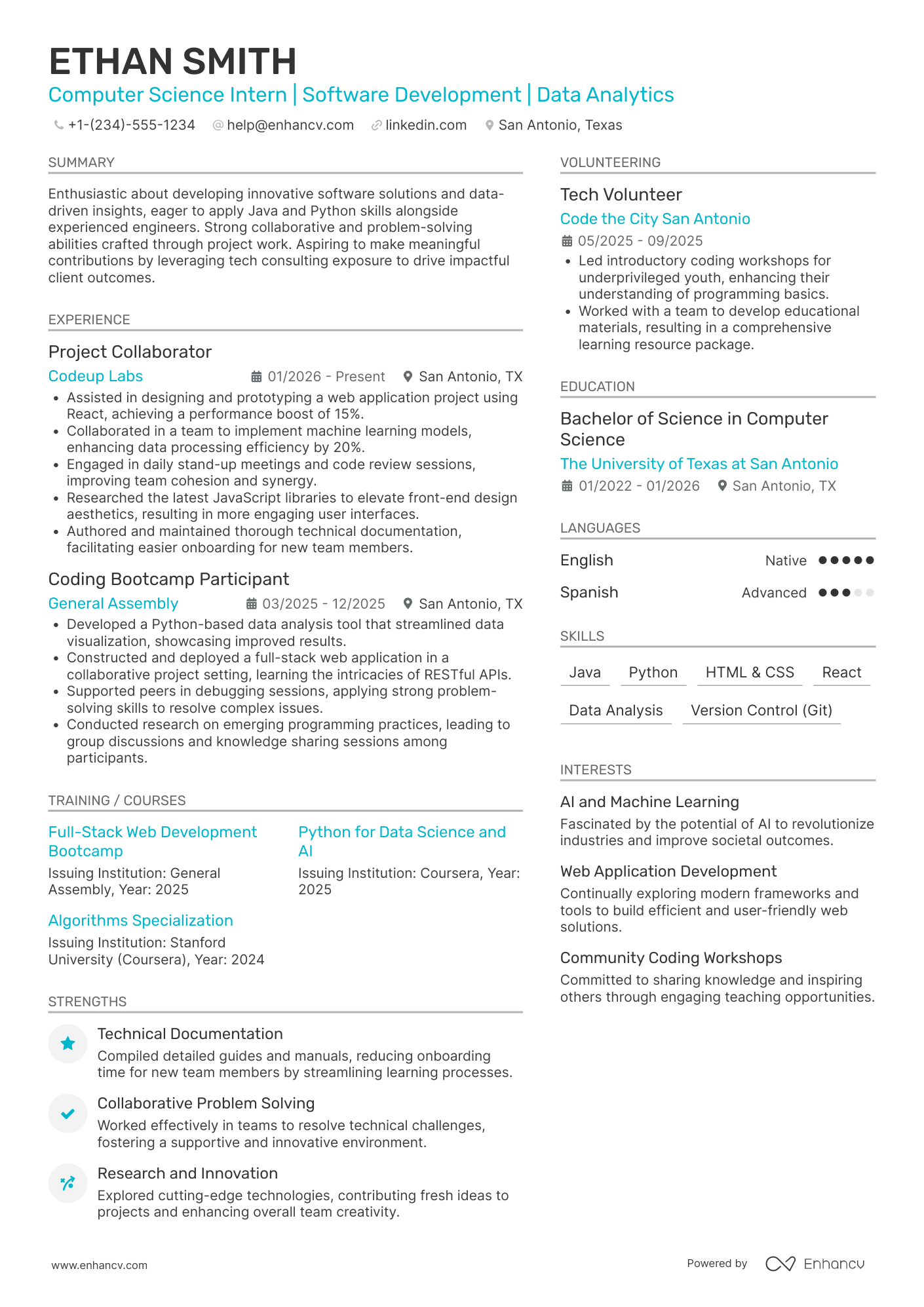 21 Computer Science Resume Examples & Guide for 2026