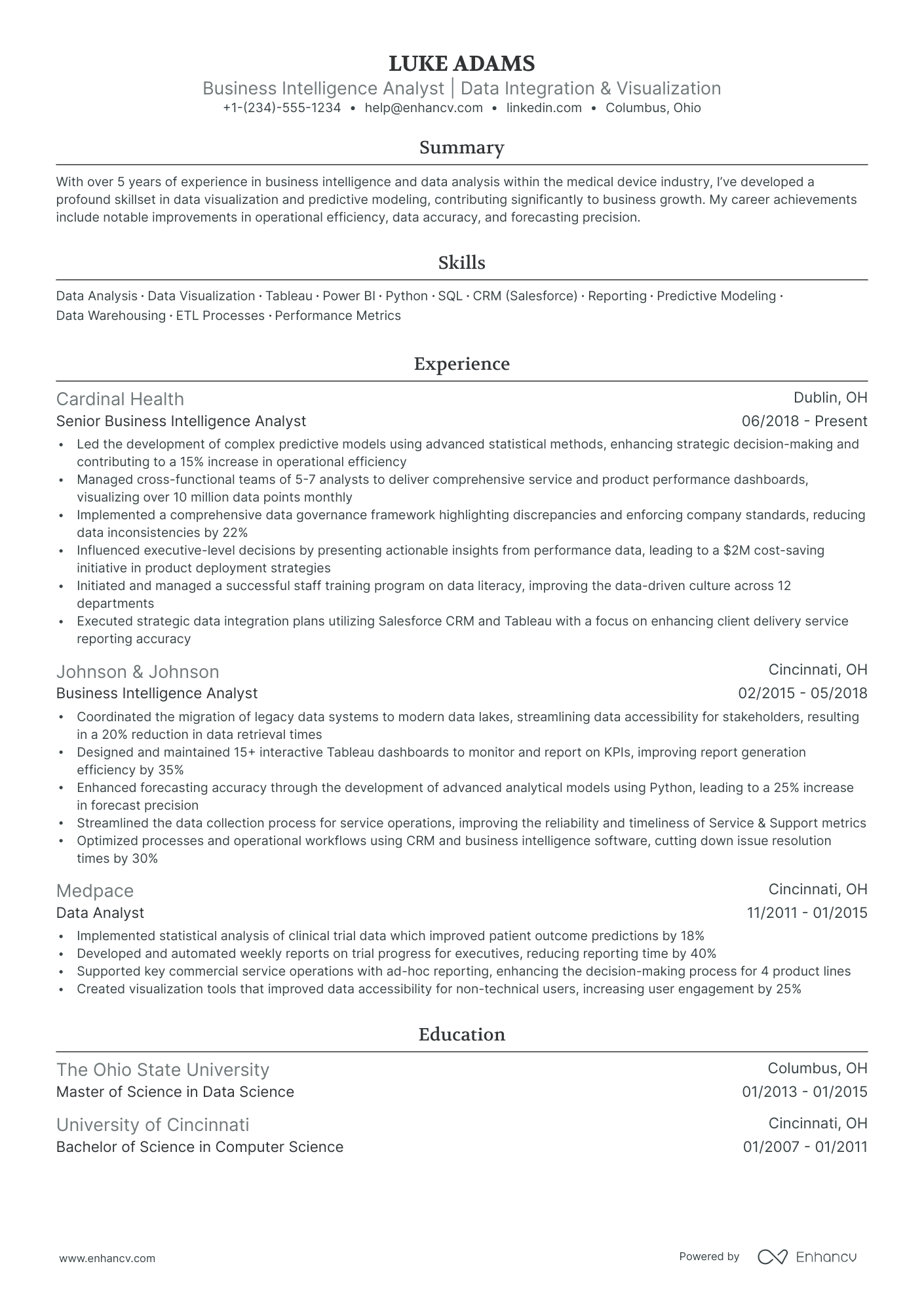 5 Senior Business Analyst Resume Examples & Guide for 2024