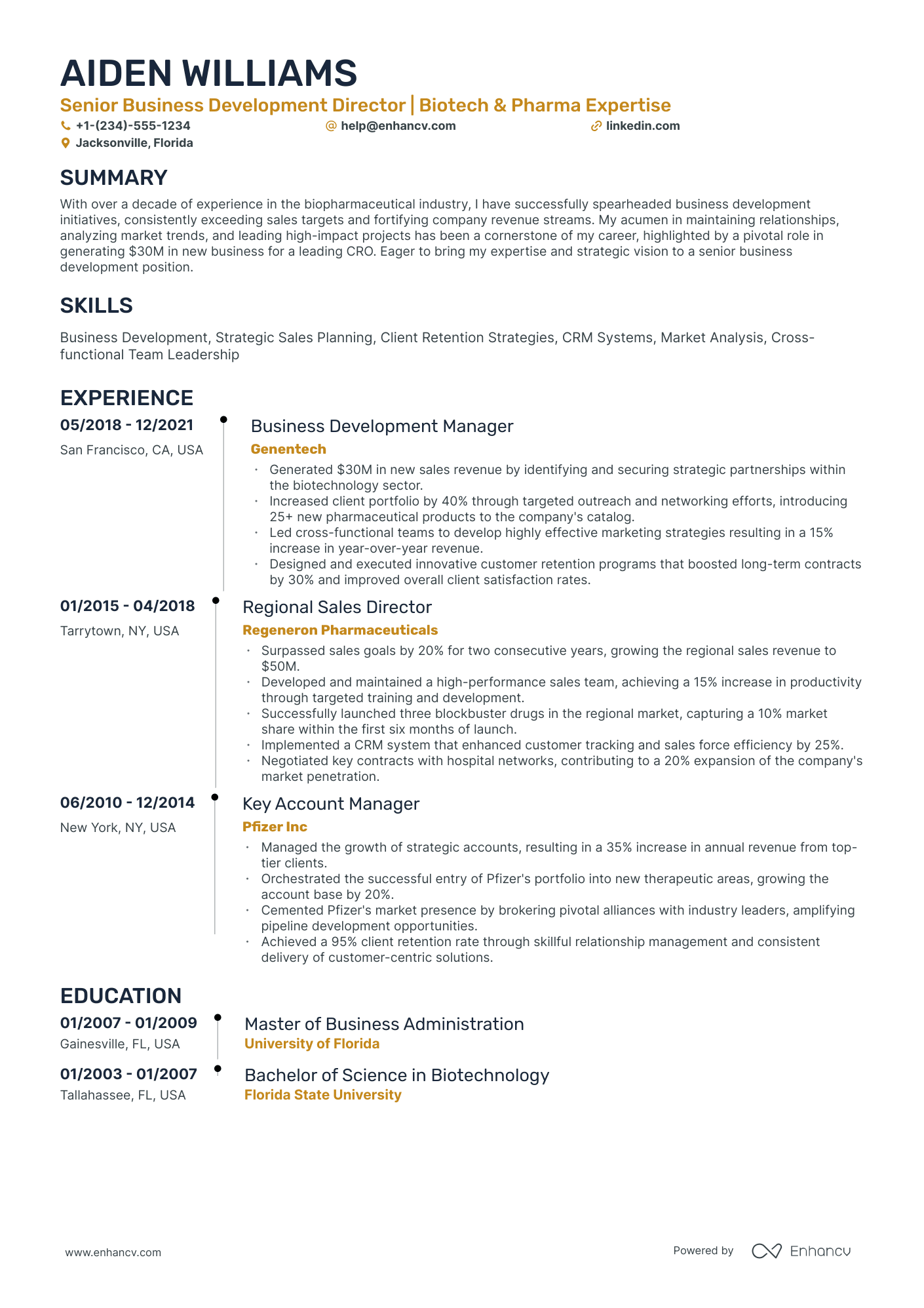 10 Director of Business Development Resume Examples & Guide for 2026