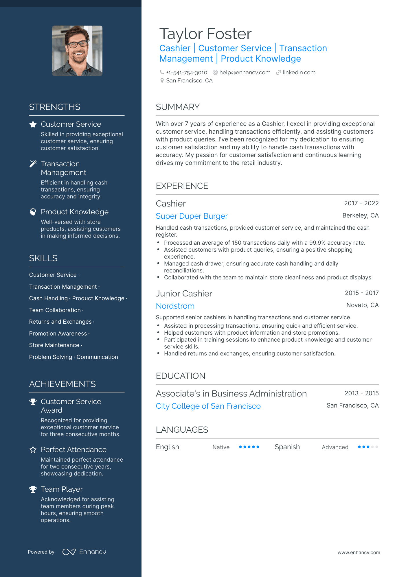 10 Cashier Resume Examples & Guide For 2023