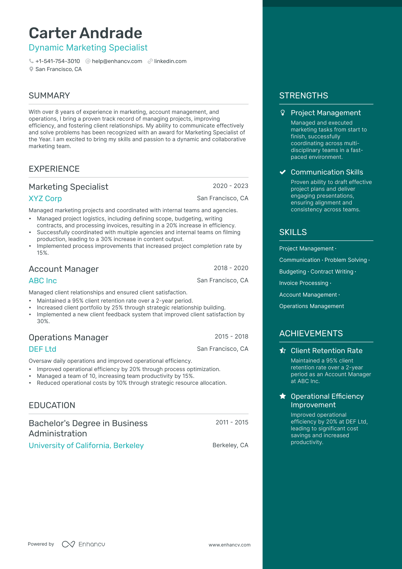 5 Marketing Associate Resume Examples & Guide for 2024