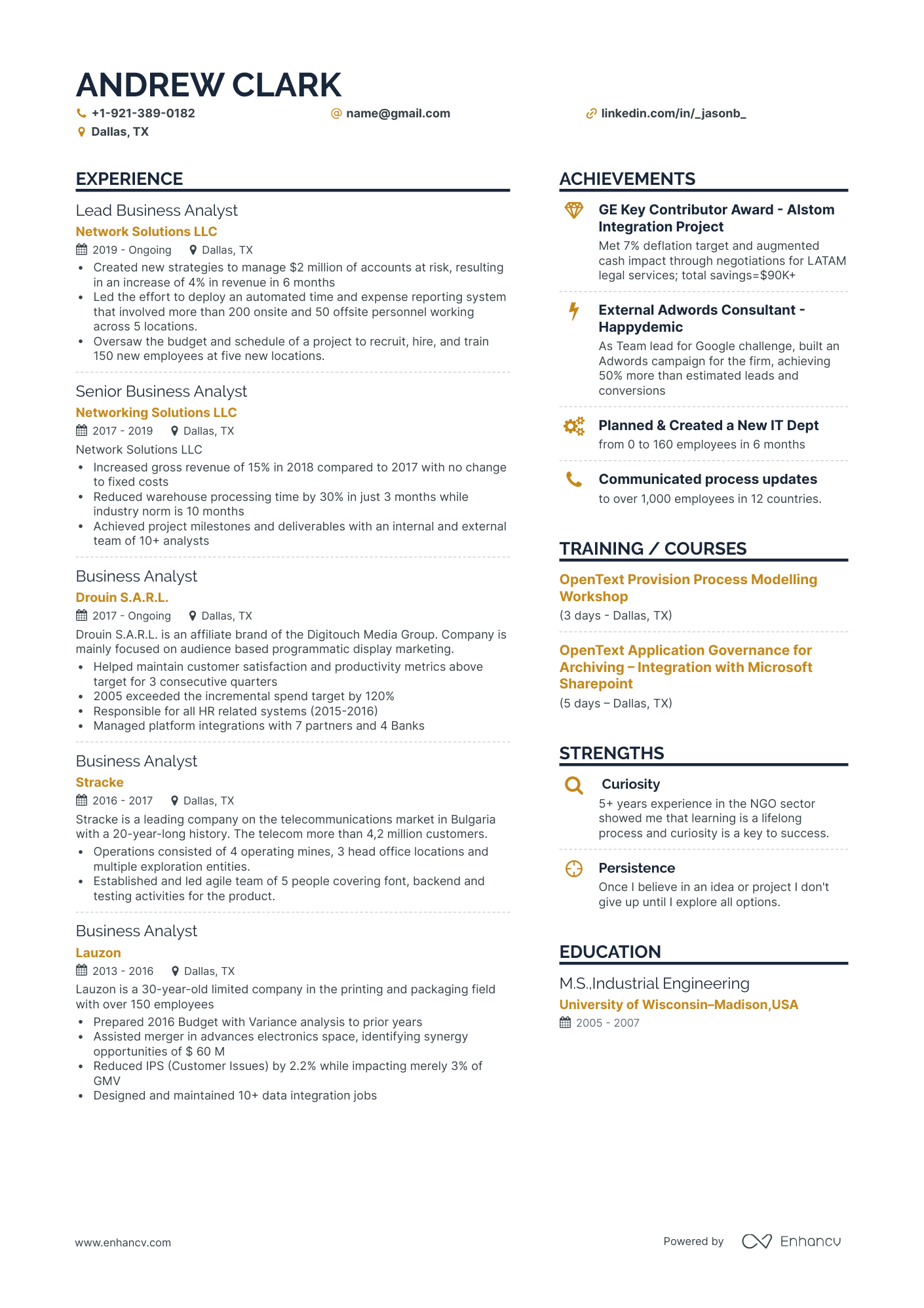 20 Business Analyst Resume Examples & Guide for 2023