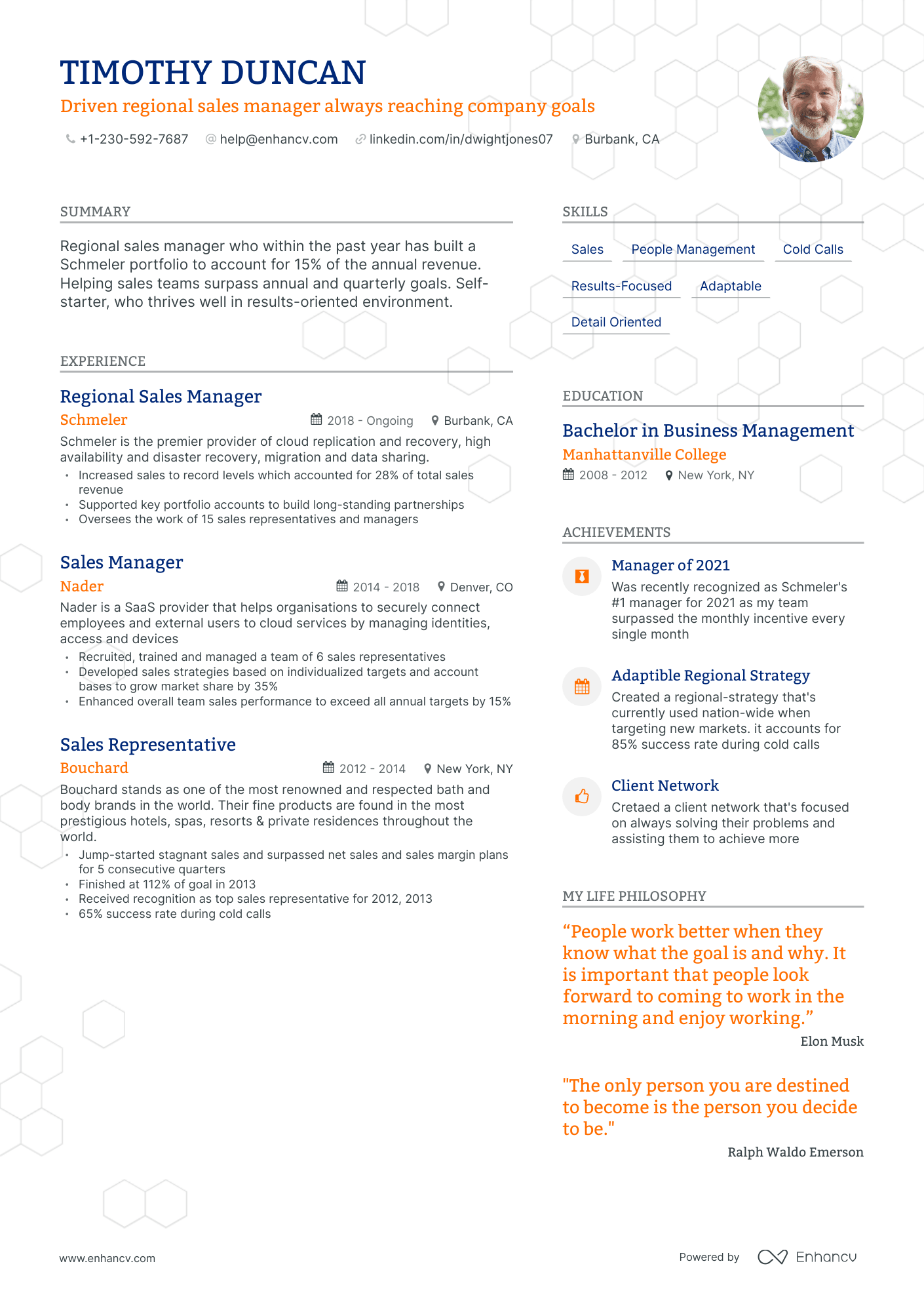 5 Regional Sales Manager Resume Examples & Guide for 2024