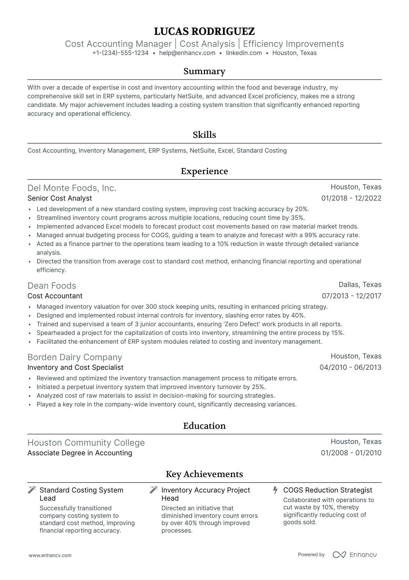 10 Cost Accounting Resume Examples - AHR0cHM6Ly9jZG4uZW5oYW5jdi5jb20vcHJlZGVmaW5lZC1leGFtcGxlcy9OWEp3cUxiS05LS3pVRFlGcGNmYm9sYnVIcTRmUmM5WXpwZ011N0R0L2ltYWdlLnBuZw~~ 