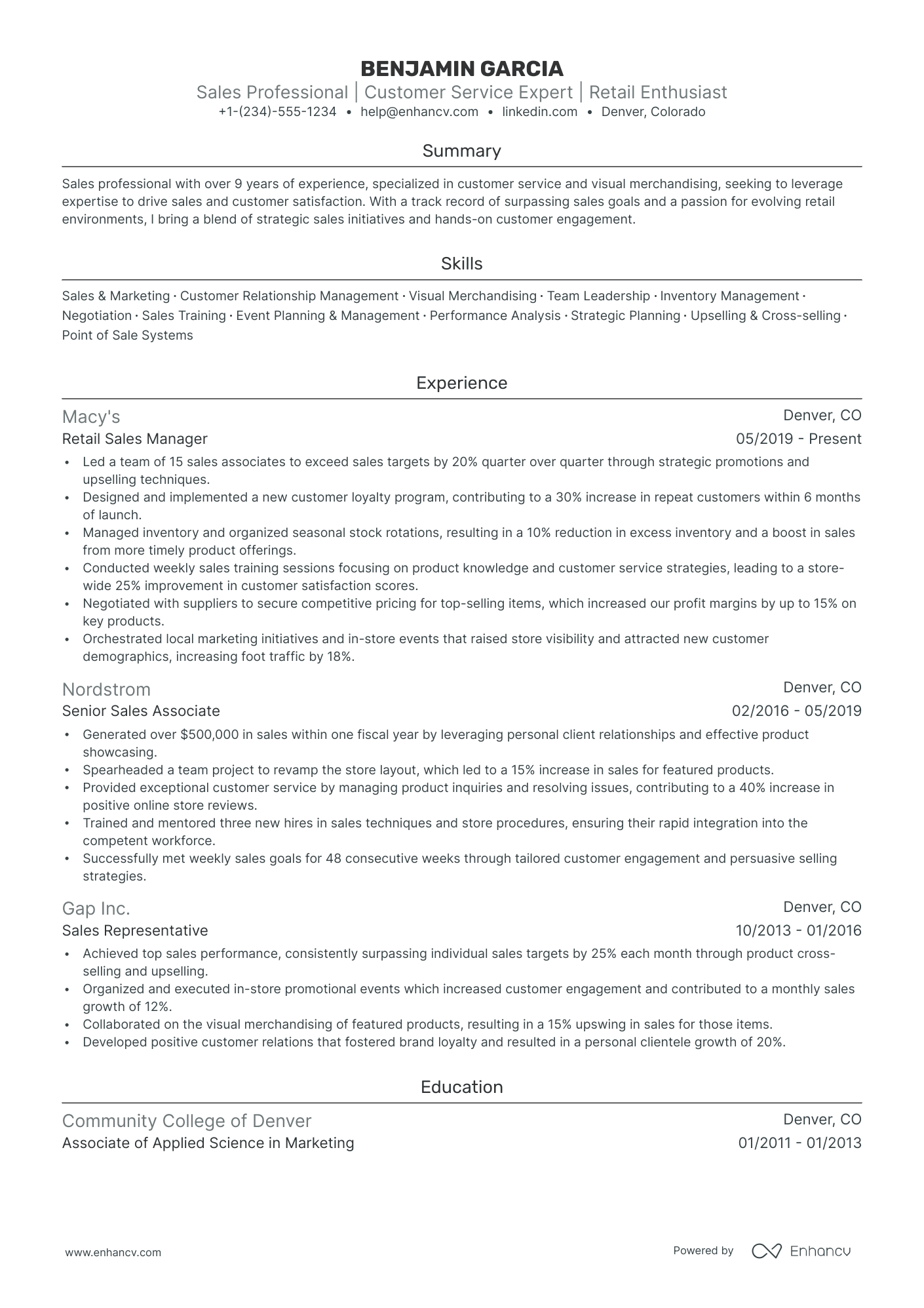 5 Saleswoman Resume Examples & Guide for 2024