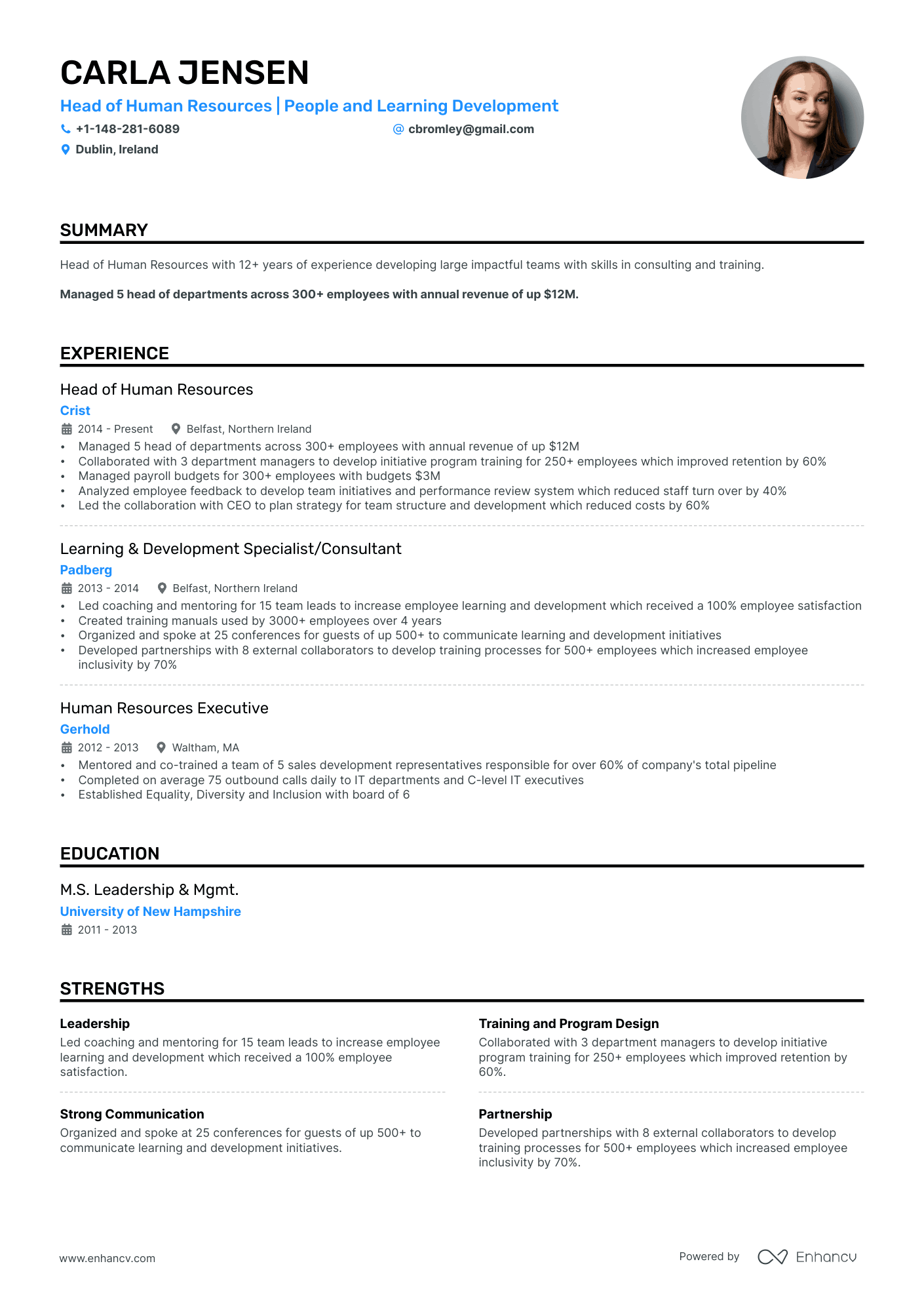 5 HR Manager Resume Examples & Guide for 2026