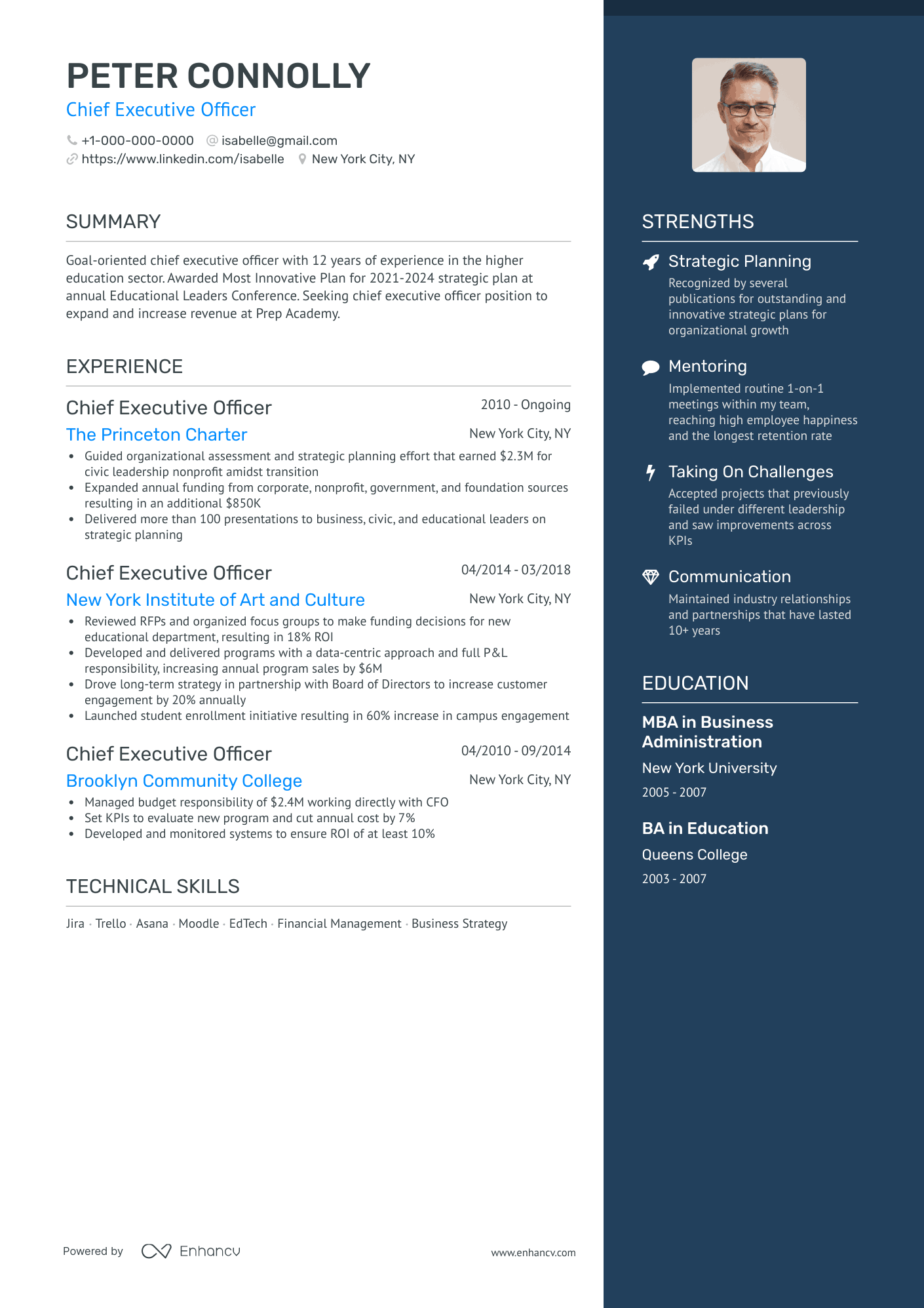 5 Chief Executive Officer Resume Examples & Guide for 2023