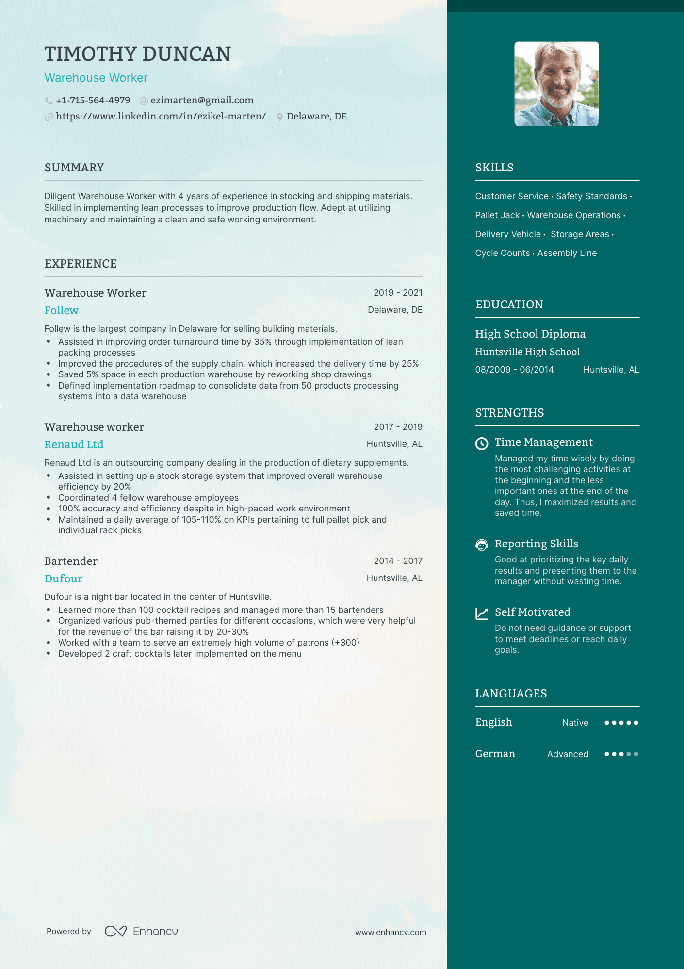 5 Warehouse Worker Resume Examples & Guide for 2023