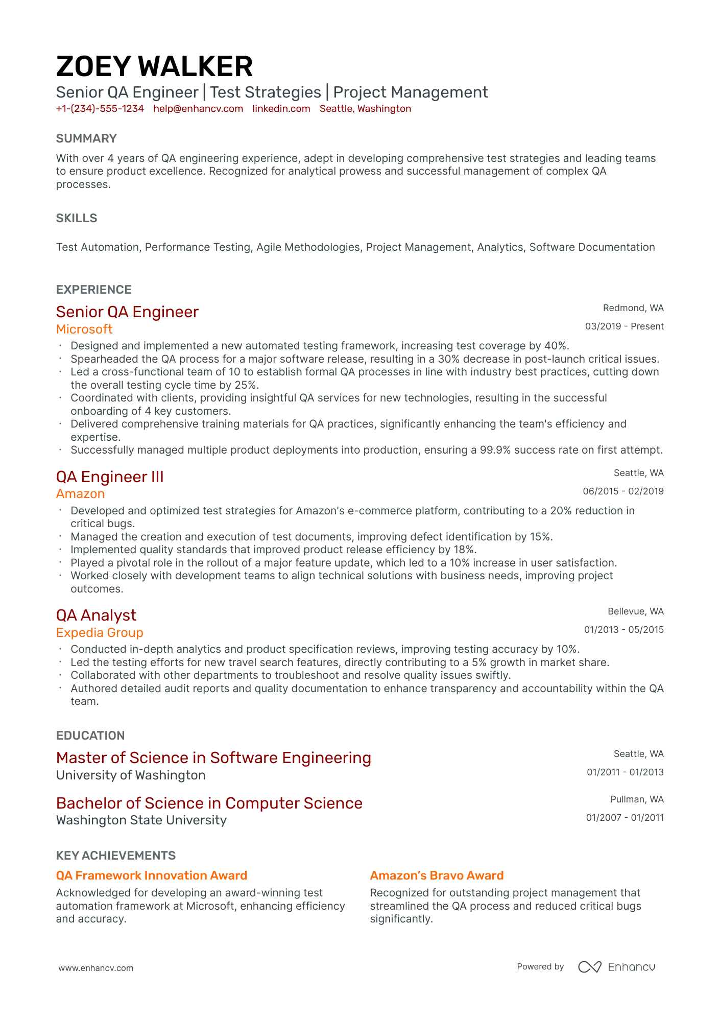 10 QA Manager Resume Examples & Guide for 2025