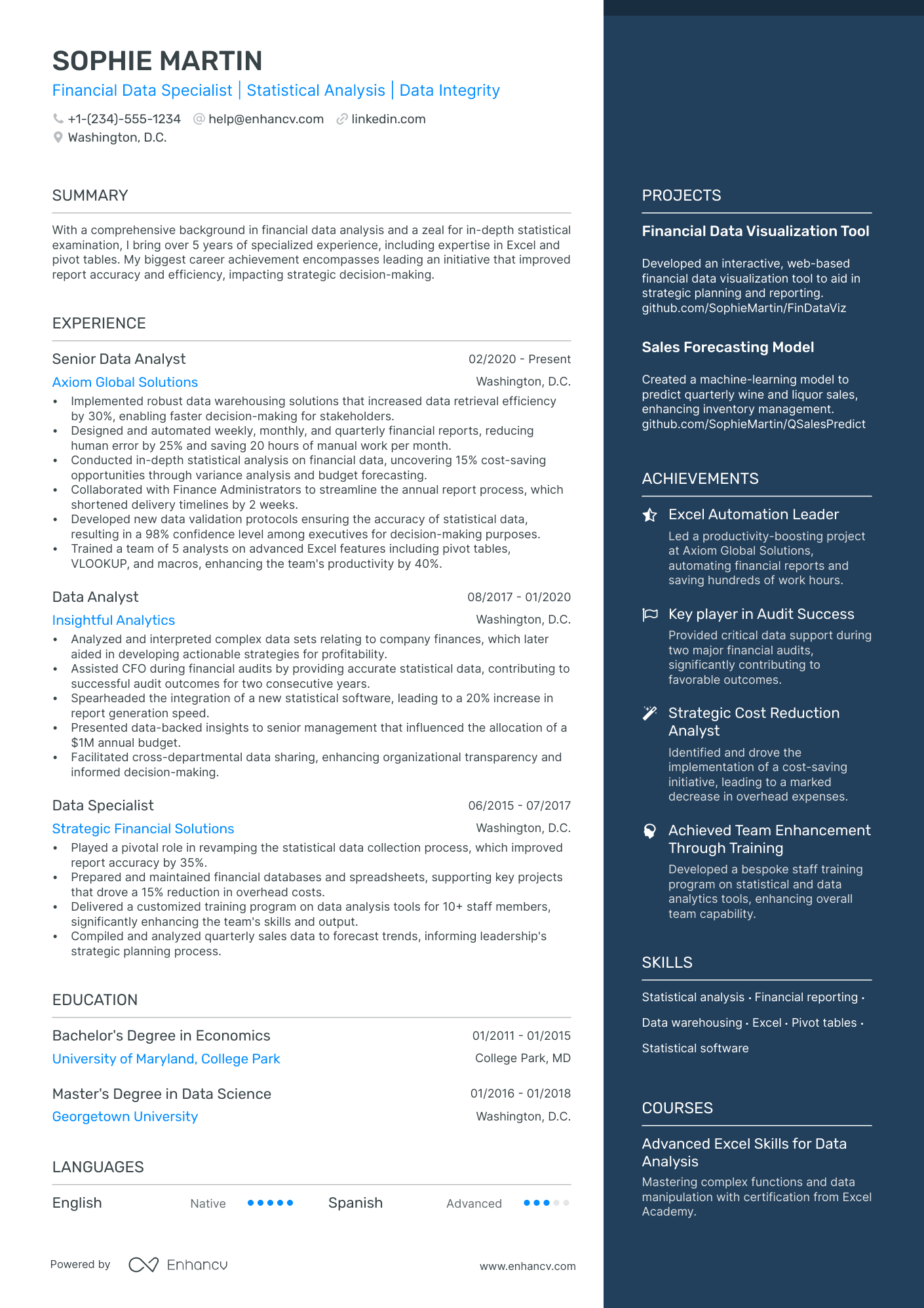 5 Data Specialist Resume Examples & Guide for 2024