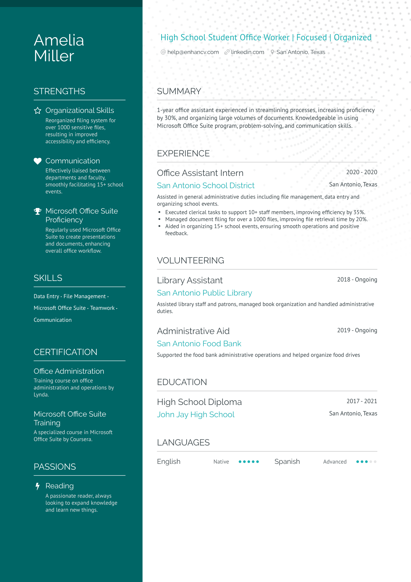 High School Student Resume Examples & Guide For 2024