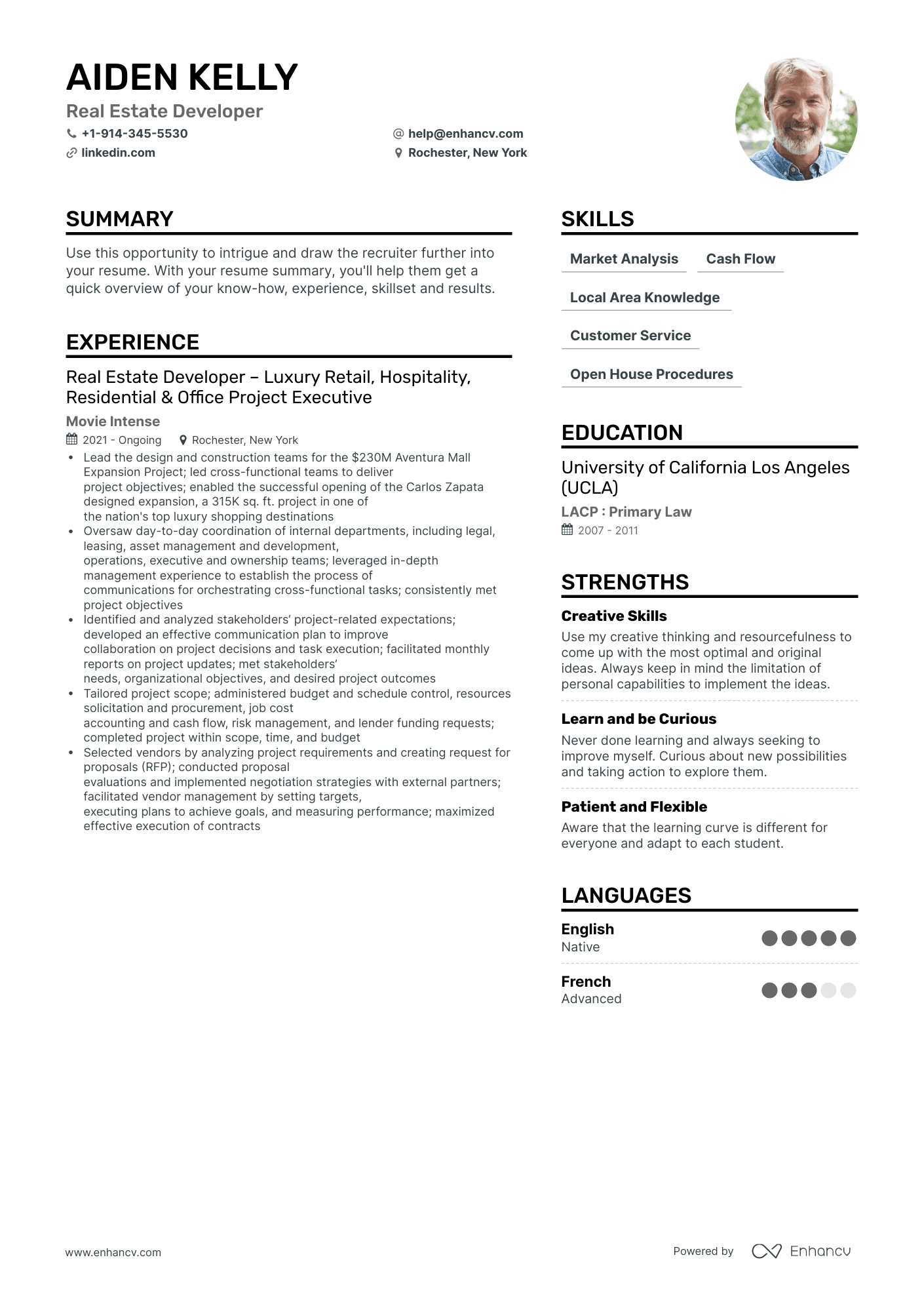 Real Estate Developer Resume Examples & Guide for 2023 (Layout, Skills ...