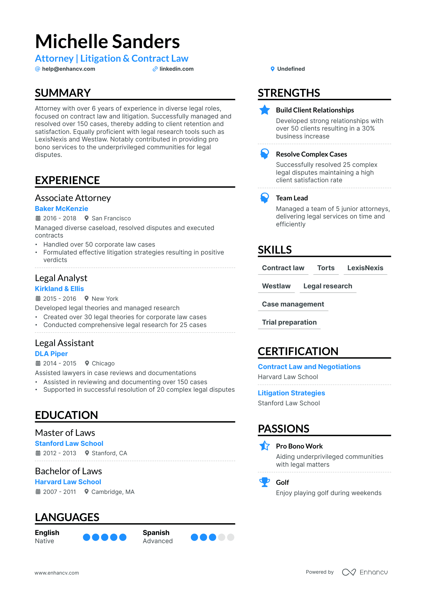 5 Entry-level Attorney Resume Examples & Guide for 2024