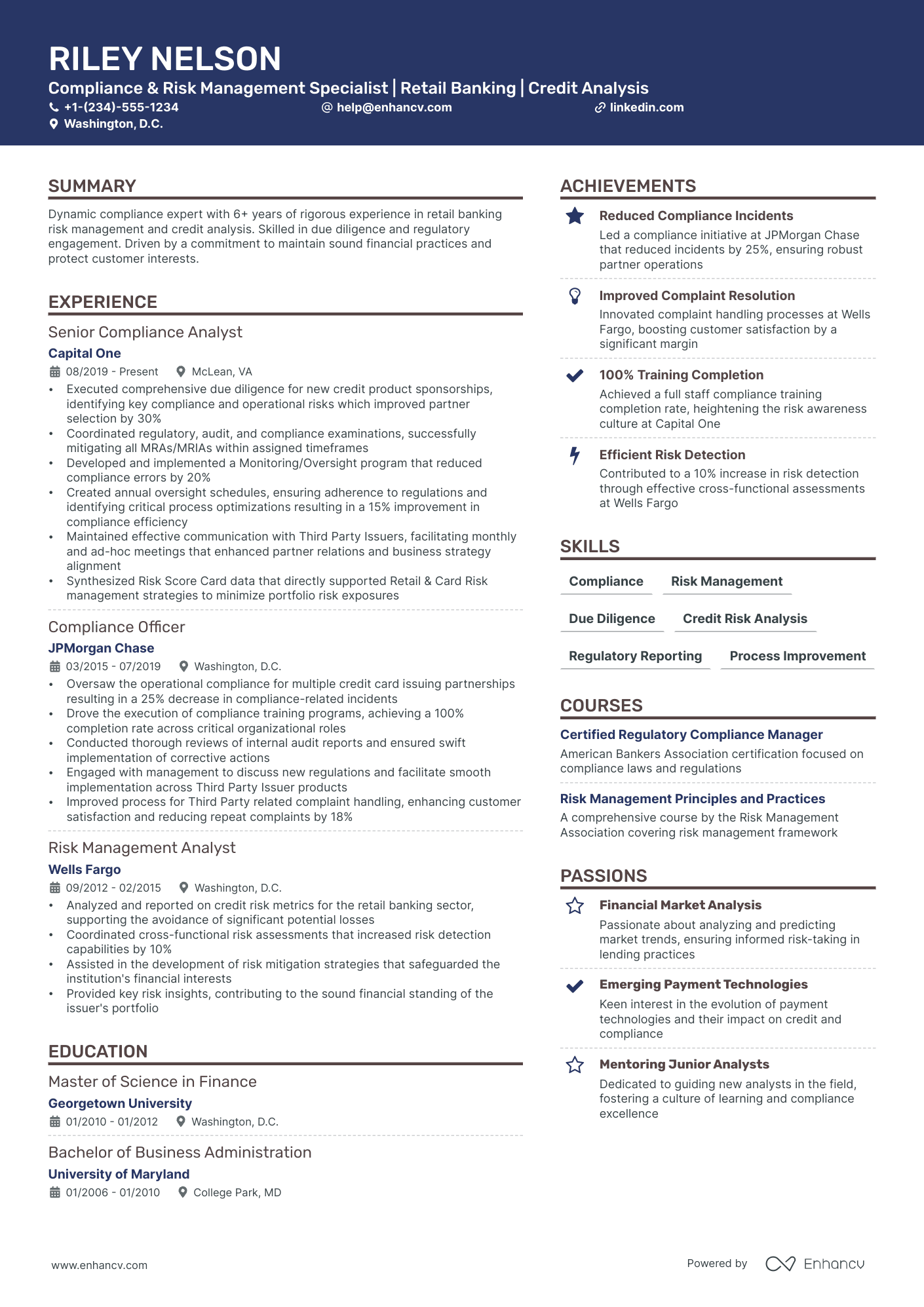 5 Risk Manager Resume Examples & Guide for 2024