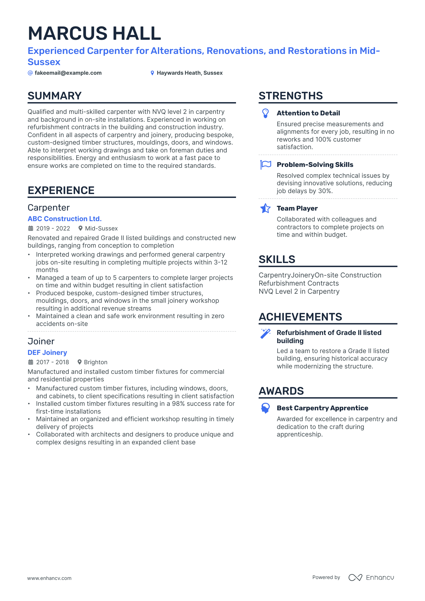 10 Construction Worker Resume Examples For 2024 – HOMW