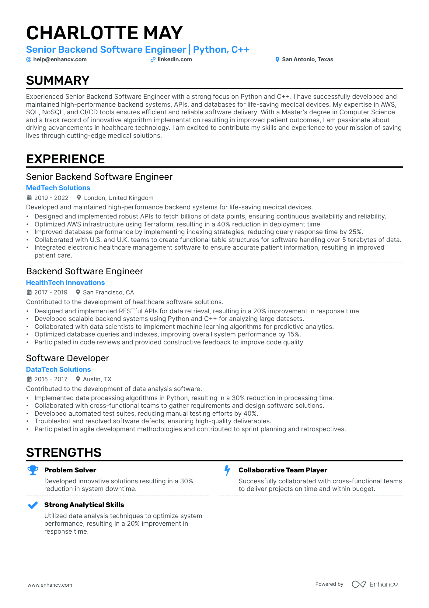 5 Senior Data Engineer Resume Examples & Guide for 2024