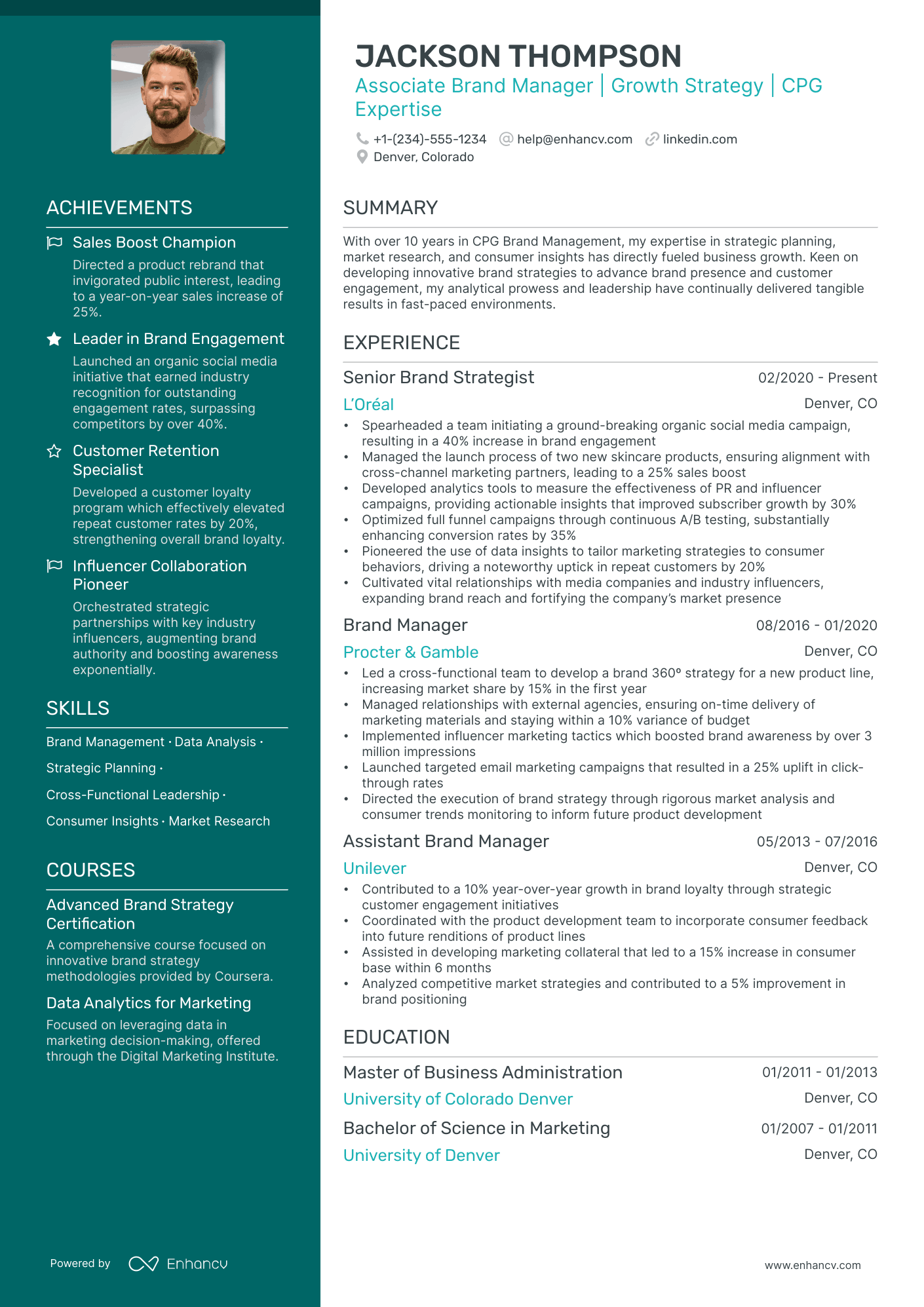 5 Associate Brand Manager Resume Examples & Guide for 2024