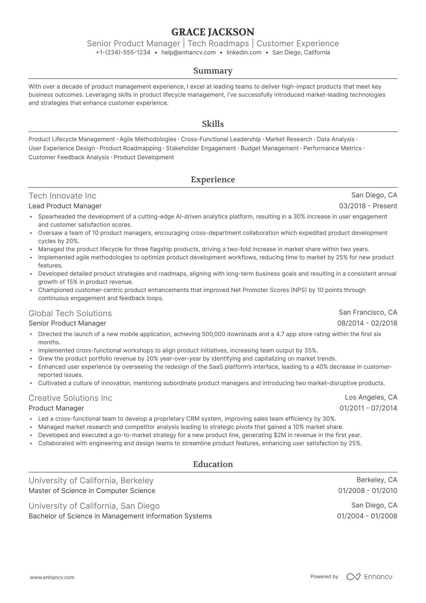 5 Group Product Manager Resume Examples & Guide for 2024