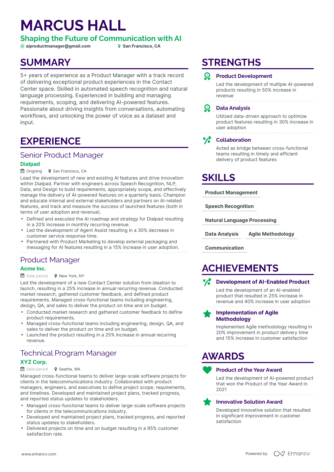 26 Product Manager Resume Examples & Guide for 2024