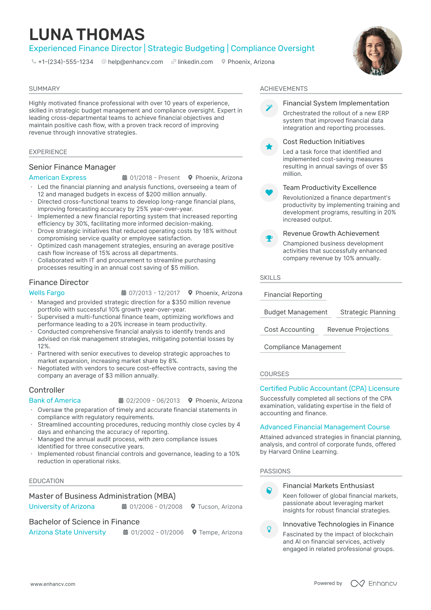 5 Director of Finance Resume Examples & Guide for 2024