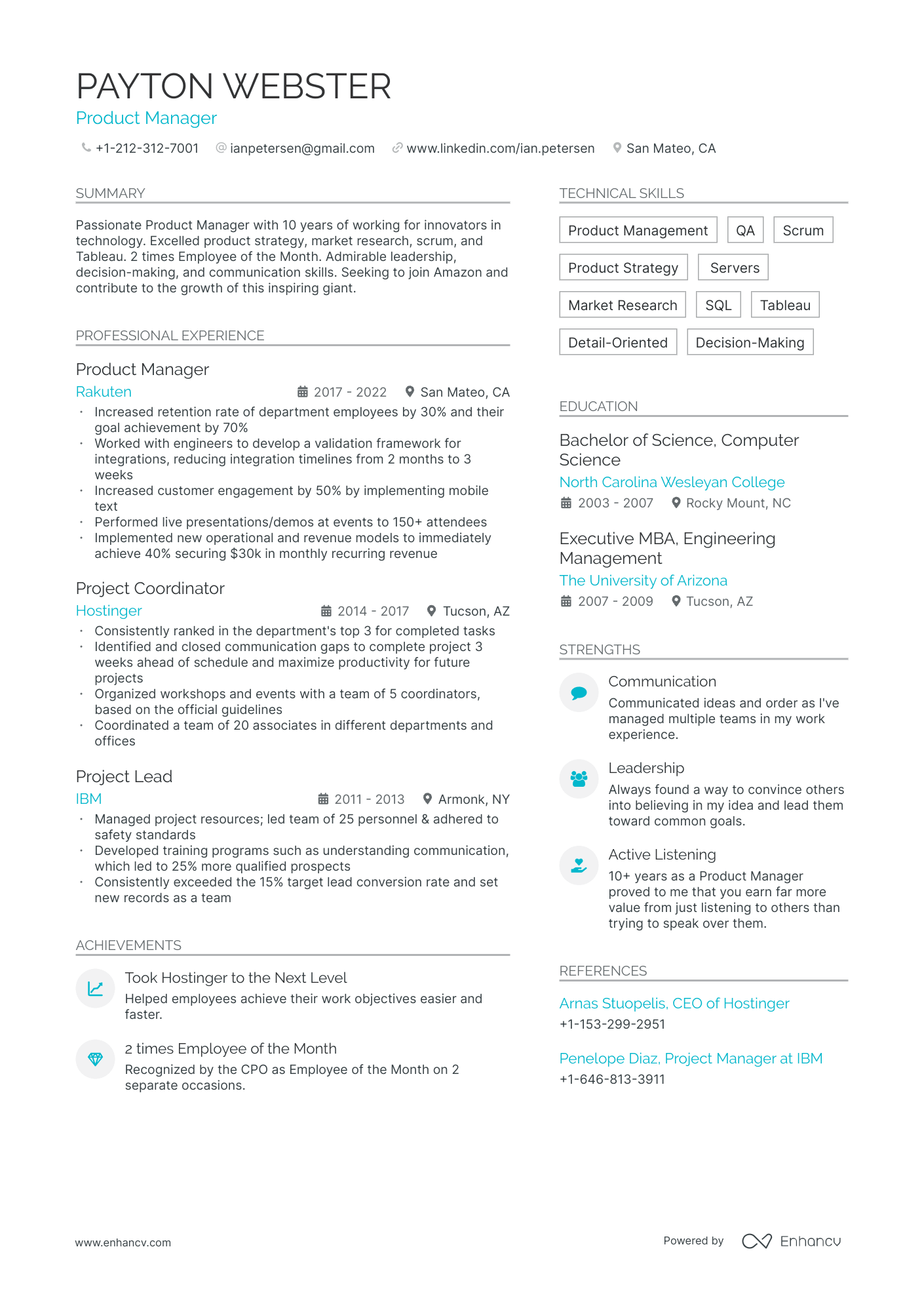 5 Amazon Resume Examples & Guide for 2024